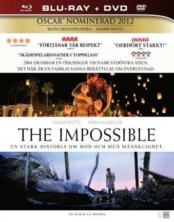 THE IMPOSSIBLE - Blu-Ray and DVD