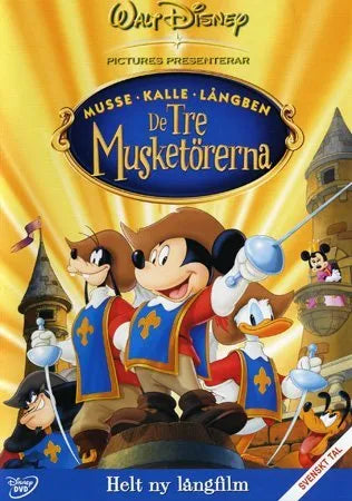 Musse, Kalle och Långben - De tre musketörerna - DVD