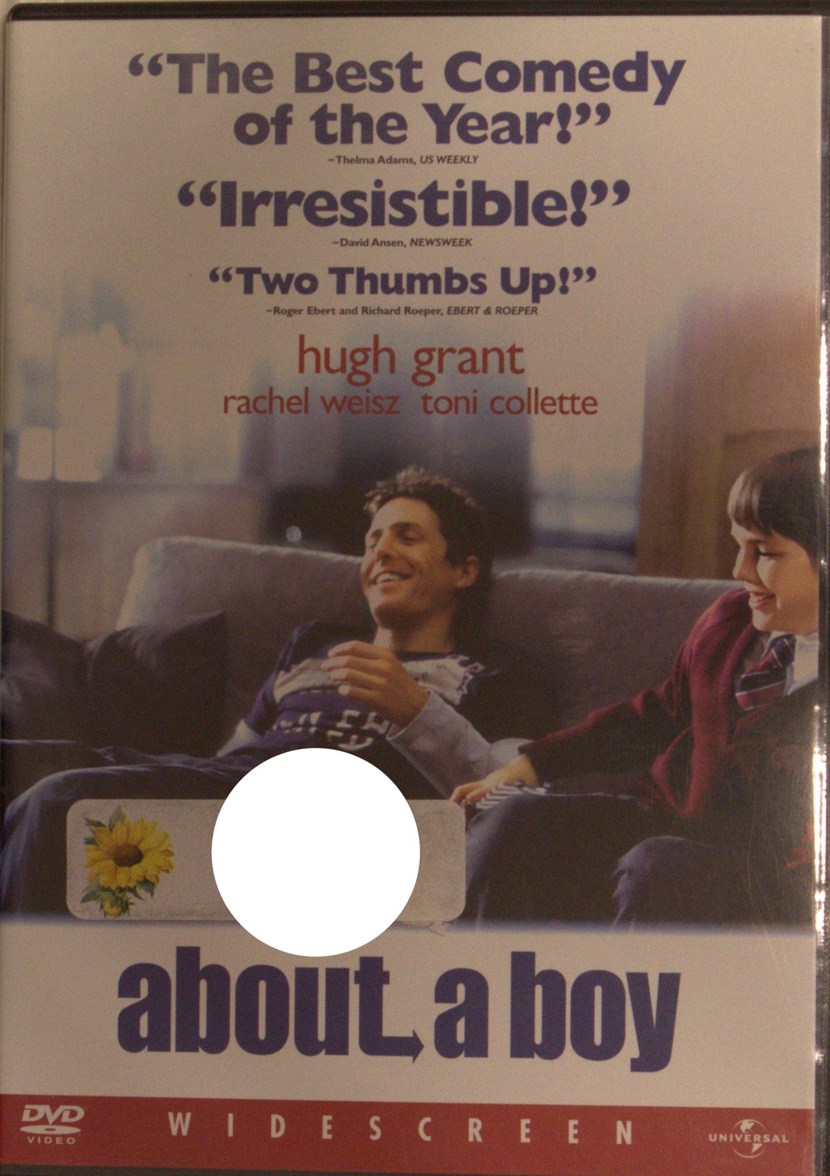 About a Boy / Om en pojke (2002) DVD – omslag
