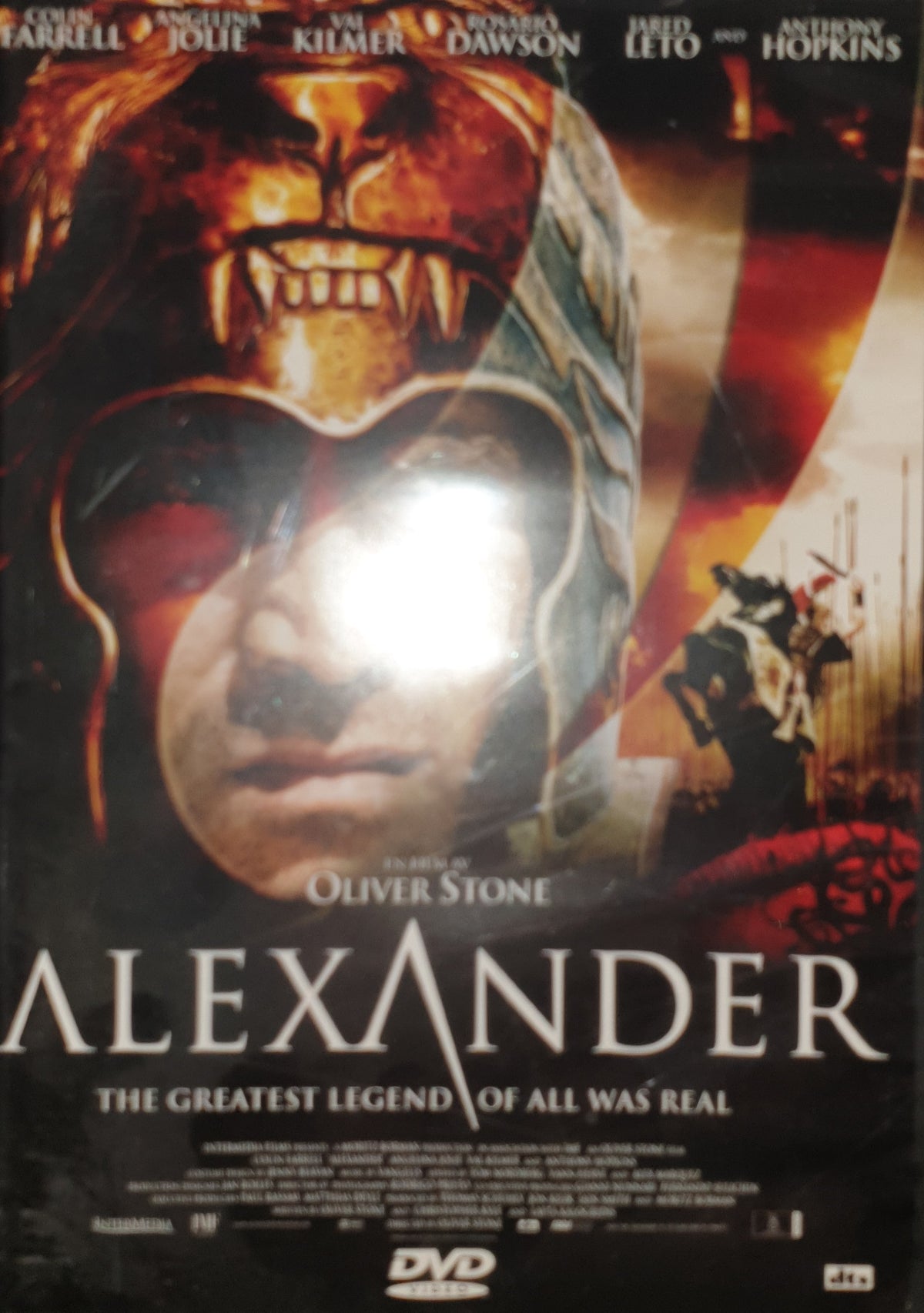 Alexander (2004) DVD – omslag