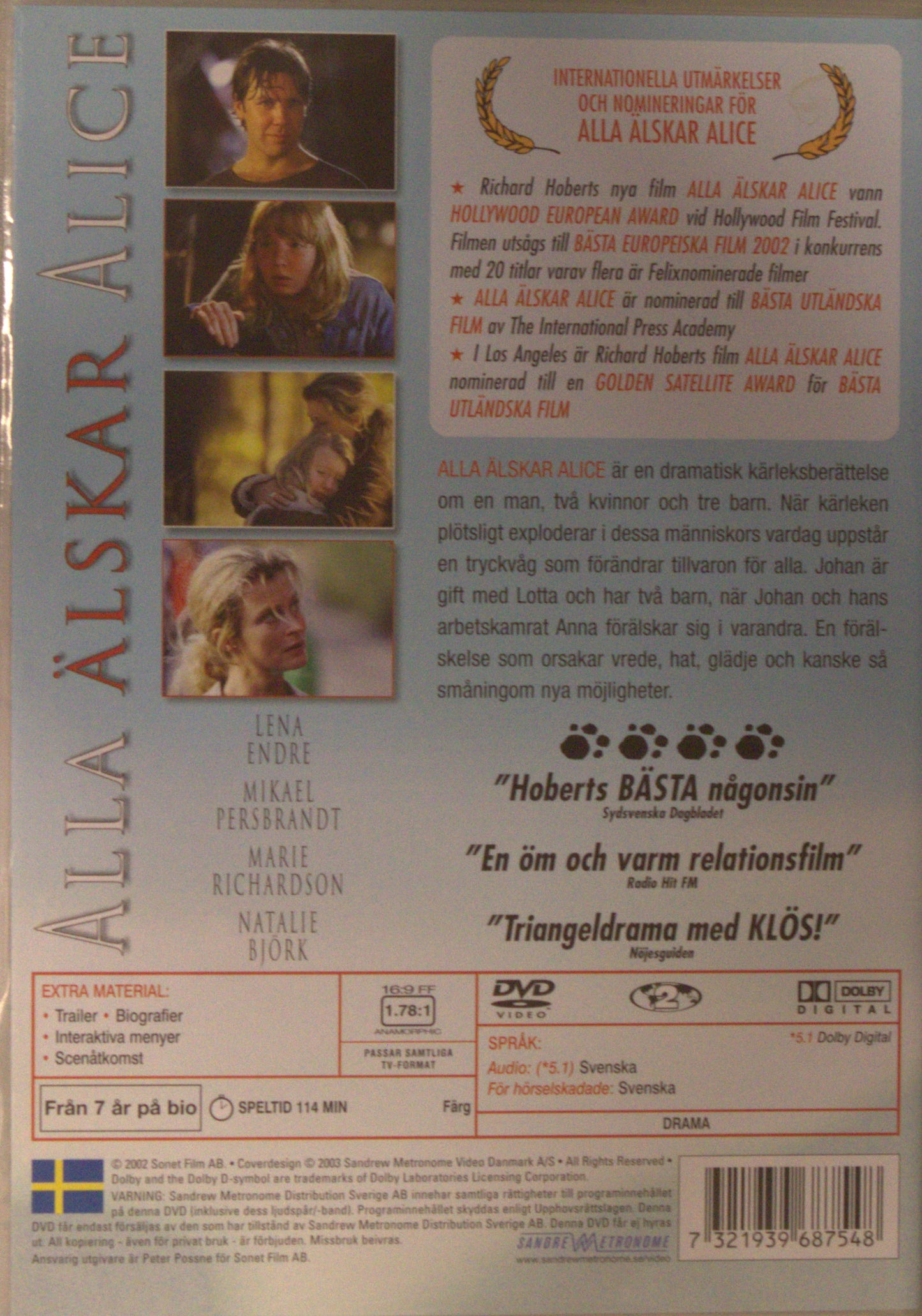 ALLA ÄLSKAR ALICE / EVERYONE LOVES ALICE