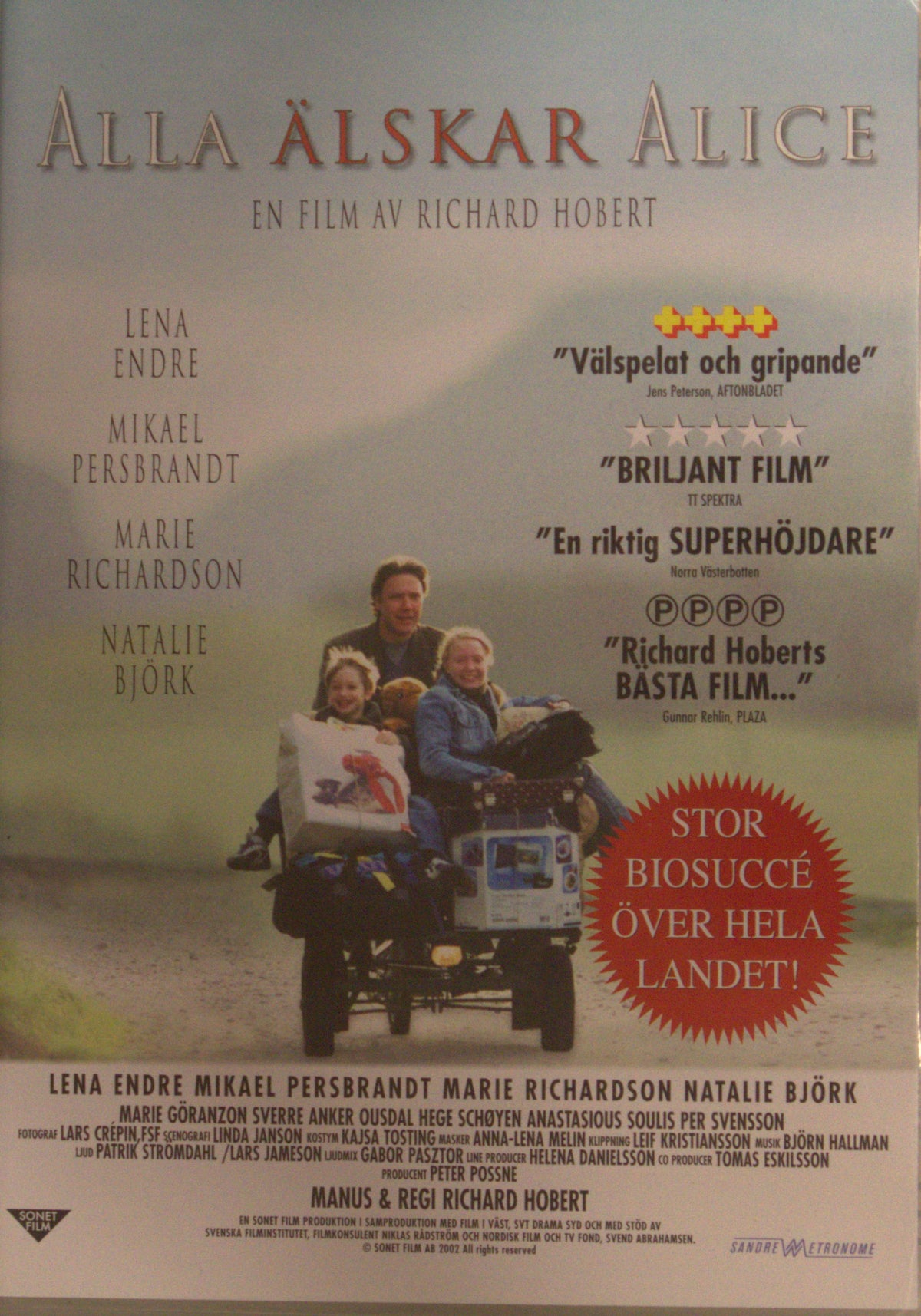Alla älskar Alice / Everyone Loves Alice (2002) DVD – omslag
