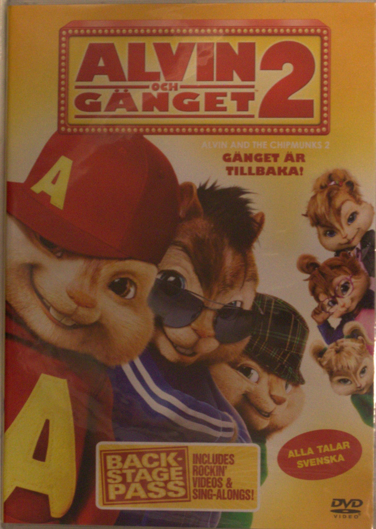 Alvin och gänget 2 / Alvin and the Chipmunks: The Squeakquel (2009) DVD – omslag