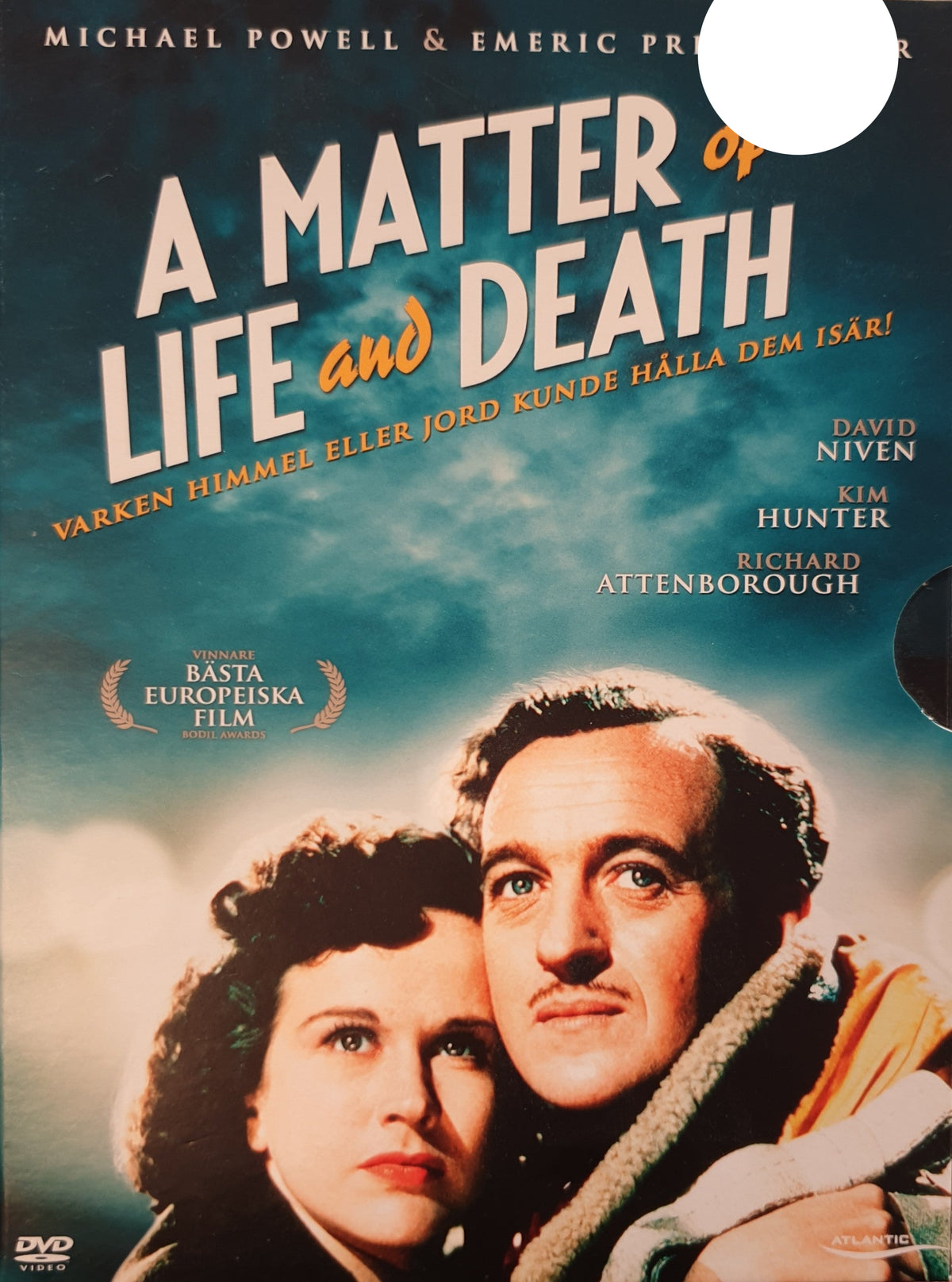 A Matter of Life and Death (1946) DVD – omslag