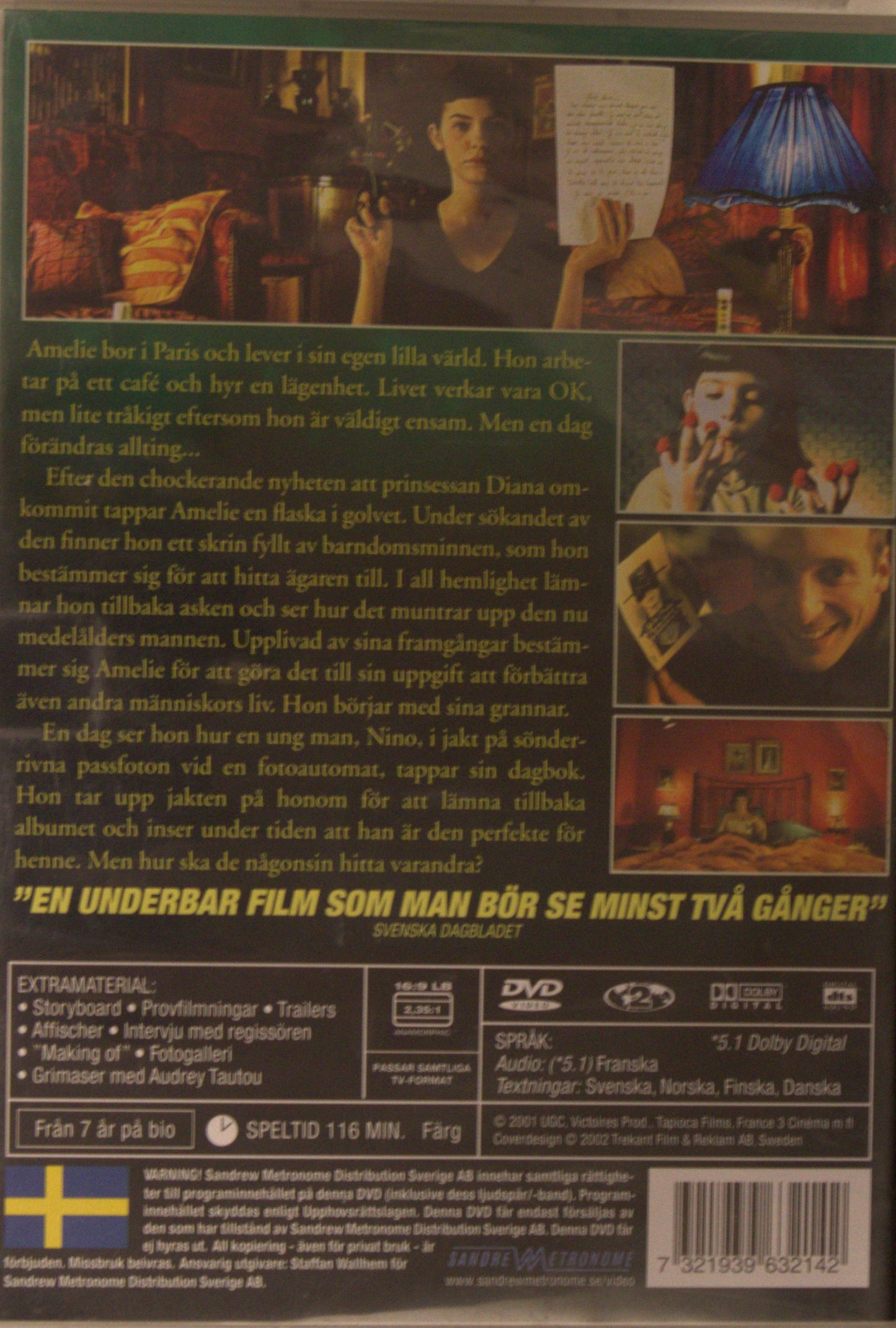 AMELIE FRÅN MONTMARTRE / LE FABULEUX DESTIN D'AMÉLIE POULAIN