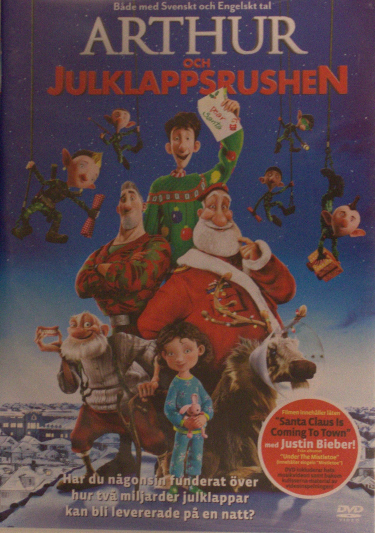 Arthur och julklappsrushen / Arthur Christmas (2011) DVD – omslag