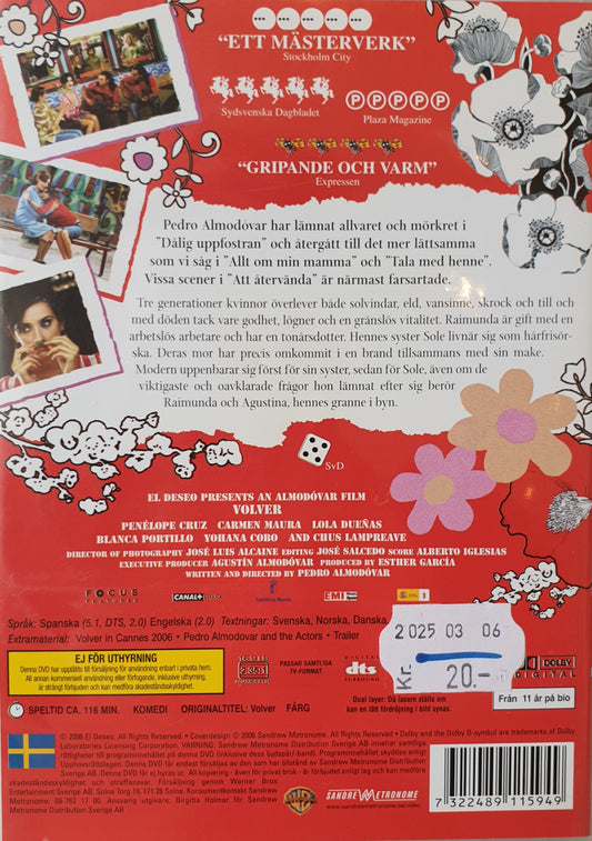 ATT ÅTERVÄNDA / VOLVER - DVD