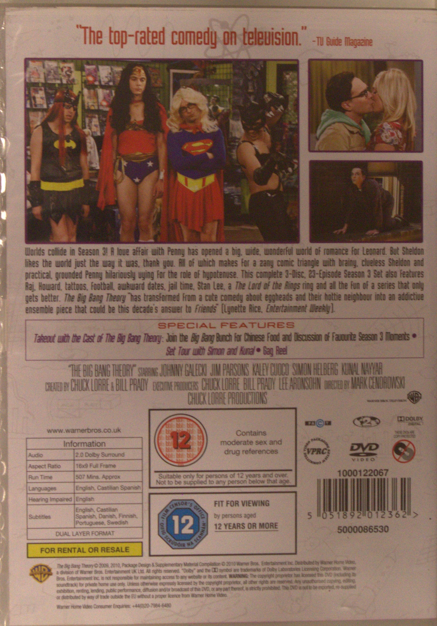 THE BIG BANG THEORY - THE COMPLETE THIRD SEASON