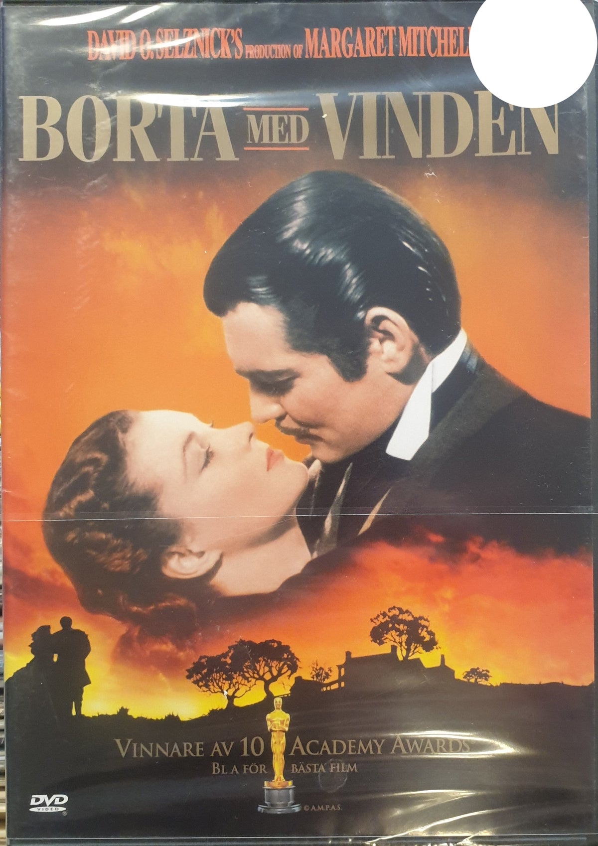 Borta med vinden / Gone with the Wind (1939) DVD – omslag