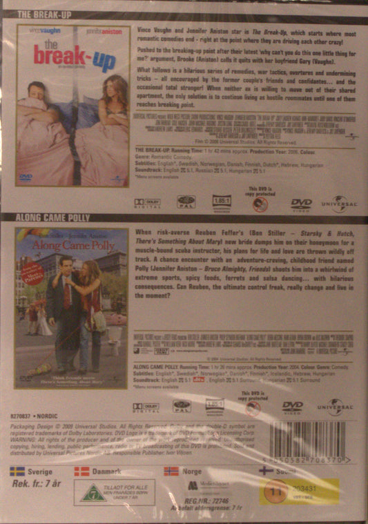 THE BREAK-UP / ALONG CAME POLLY - 2 FILMER