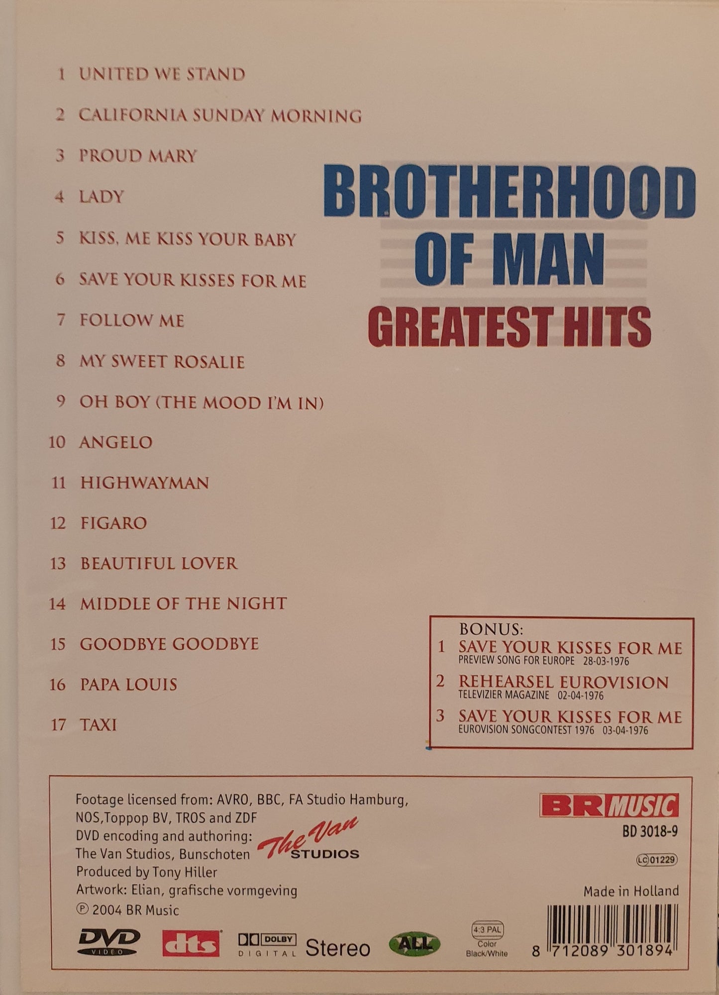 BROTHERHOOD OF MAN: GREATEST HITS