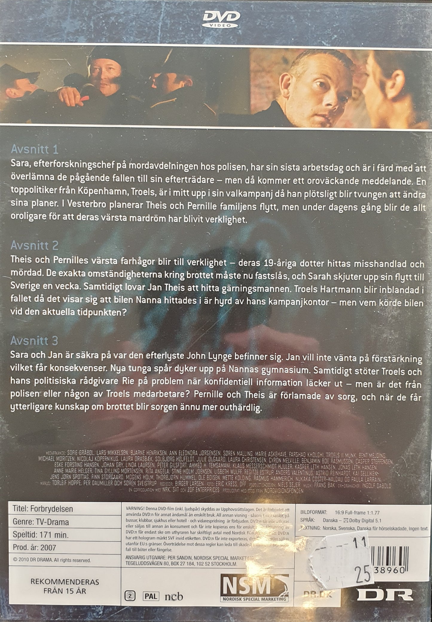 BROTTET / FORBRYDELSEN - AVSNITT 1-3