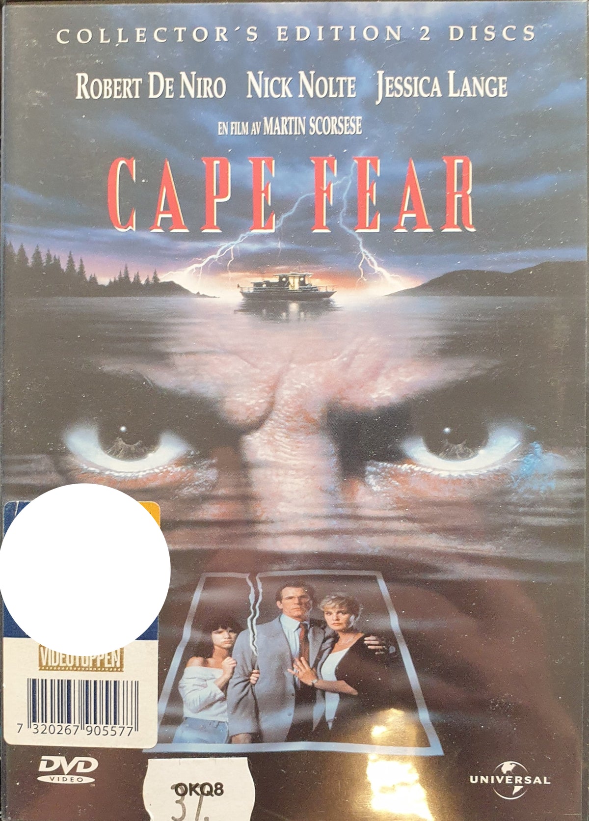 Cape Fear – Collector's Edition 2 discs (1991) DVD – omslag