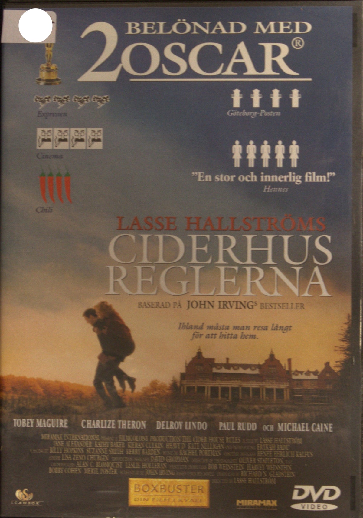 Ciderhusreglerna / The Cider House Rules (1999) DVD – omslag