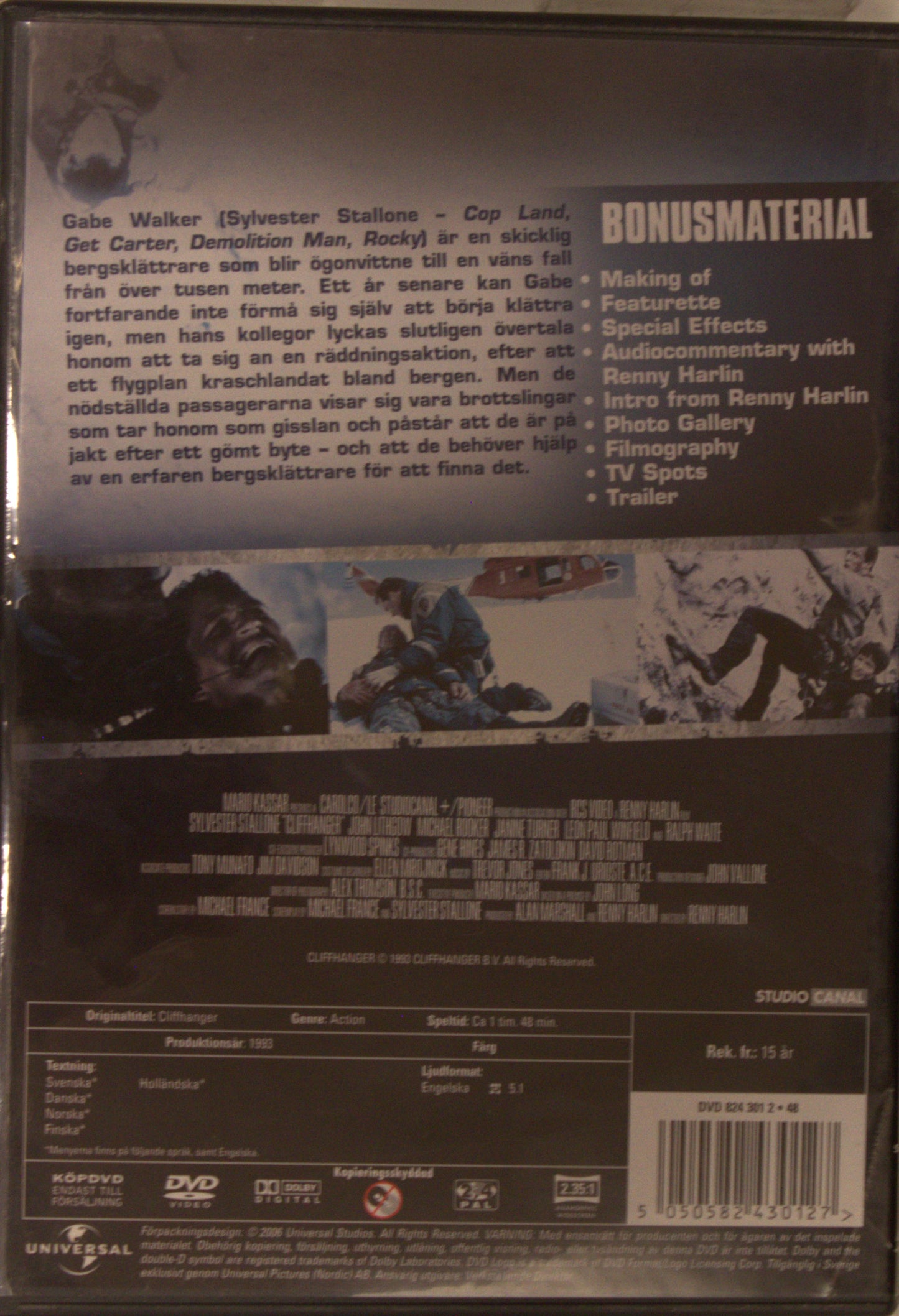 CLIFFHANGER / SVINDLANDE AVGRUND