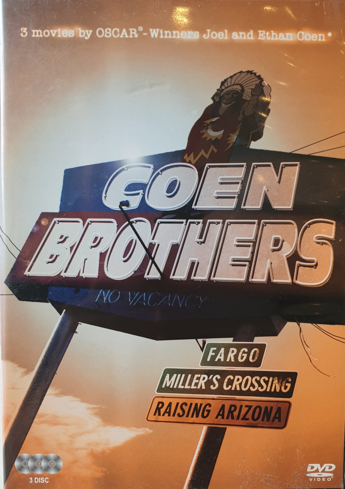 Coen Brothers – 3 filmer (1987–1996) DVD – omslag