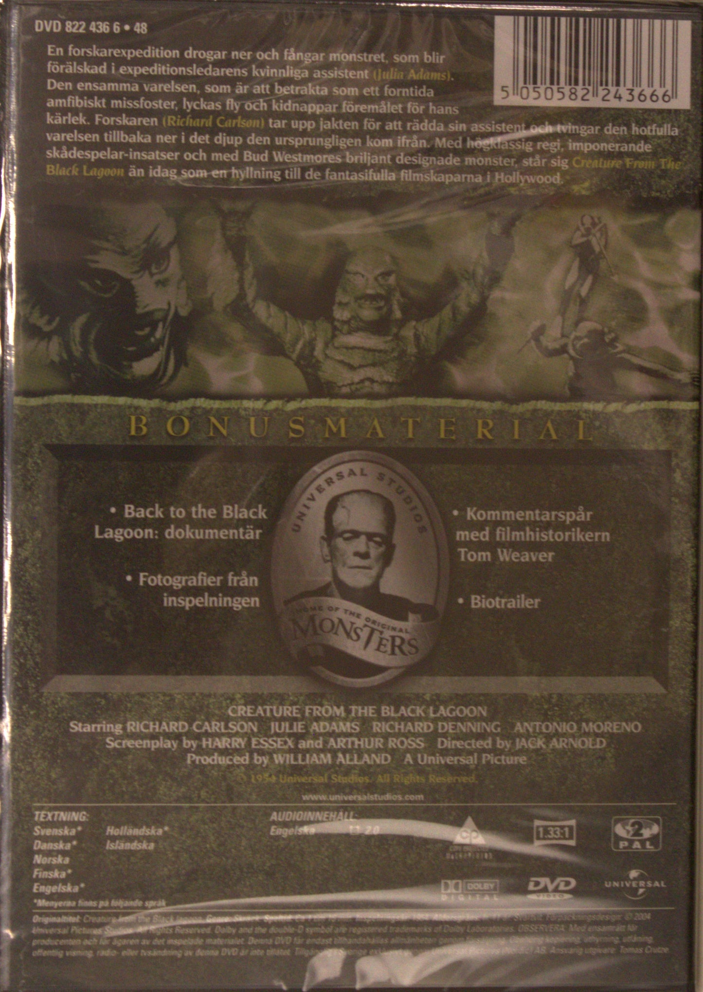 CREATURE FROM THE BLACK LAGUN / SKRÄCKEN I SVARTA LAGUNEN