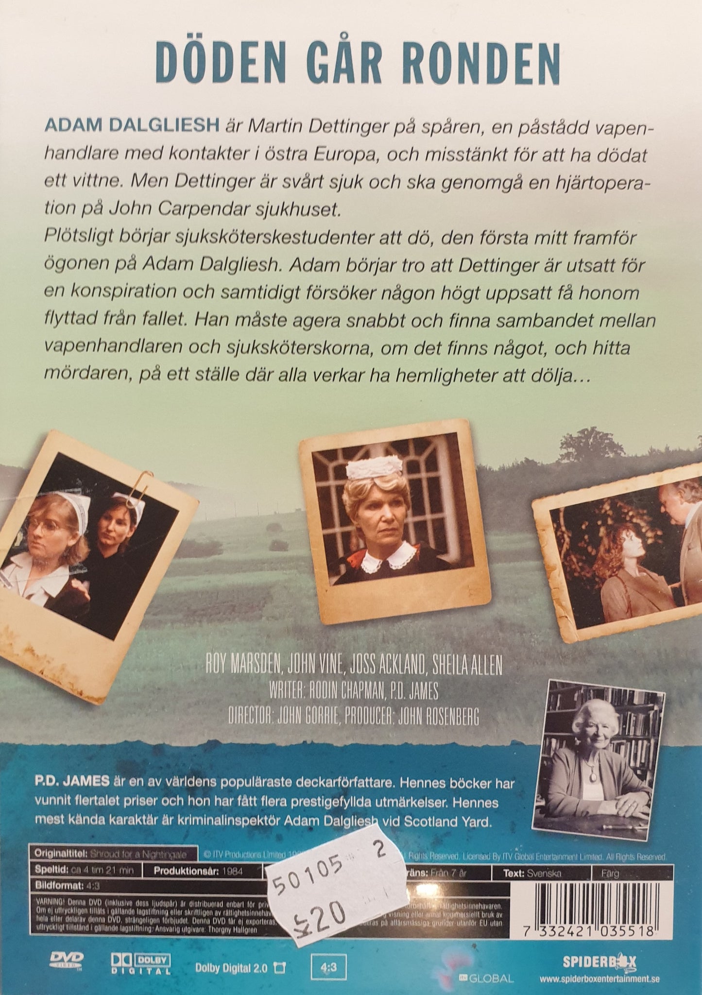 ADAM DALGLIESH - DÖDEN GÅR RONDEN / SHROUD FOR A NIGHTINGALE