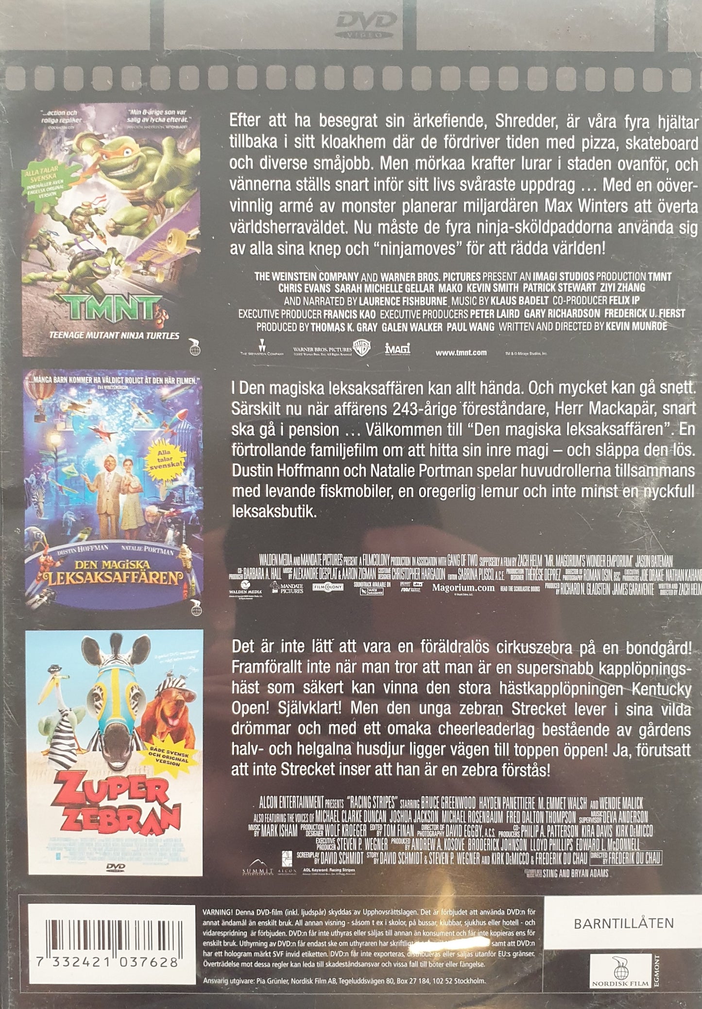 FAMILJEMAGI - 3 BARNFILMER