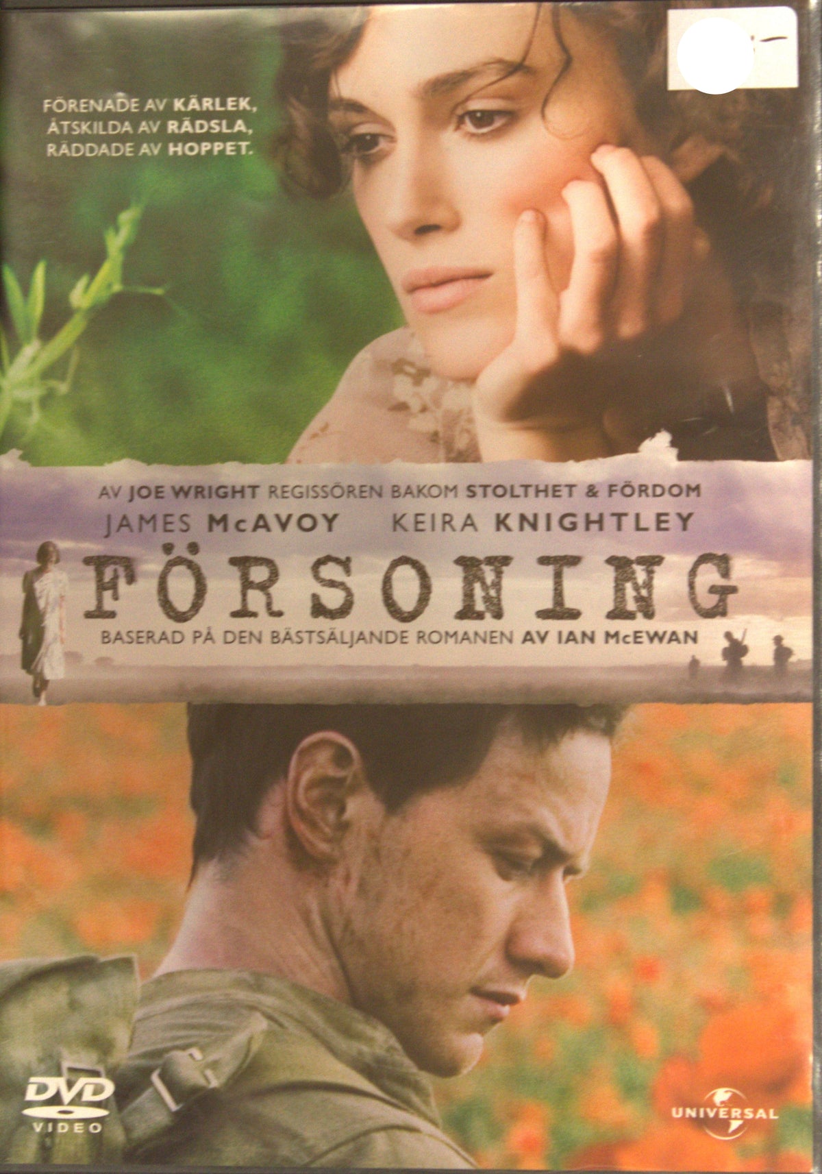 Försoning / Atonement (2007) DVD – omslag