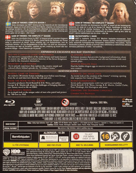GAME OF THRONES - THE COMPLETE FIRST SEASON