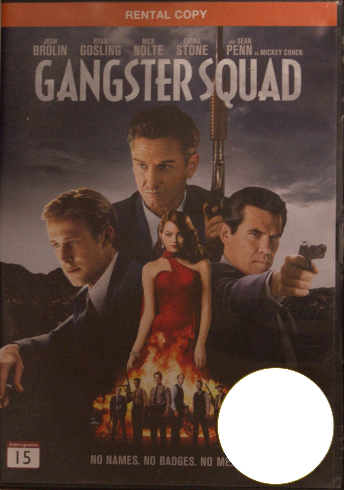 Gangster Squad (2013) DVD – omslag