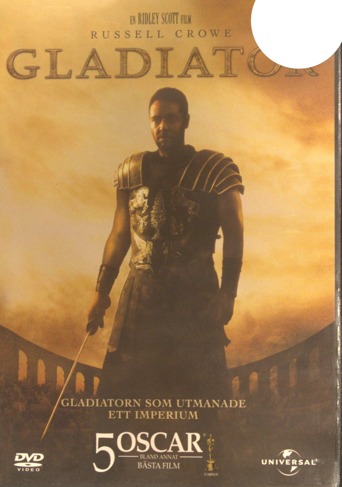 Gladiator (2000) DVD – omslag