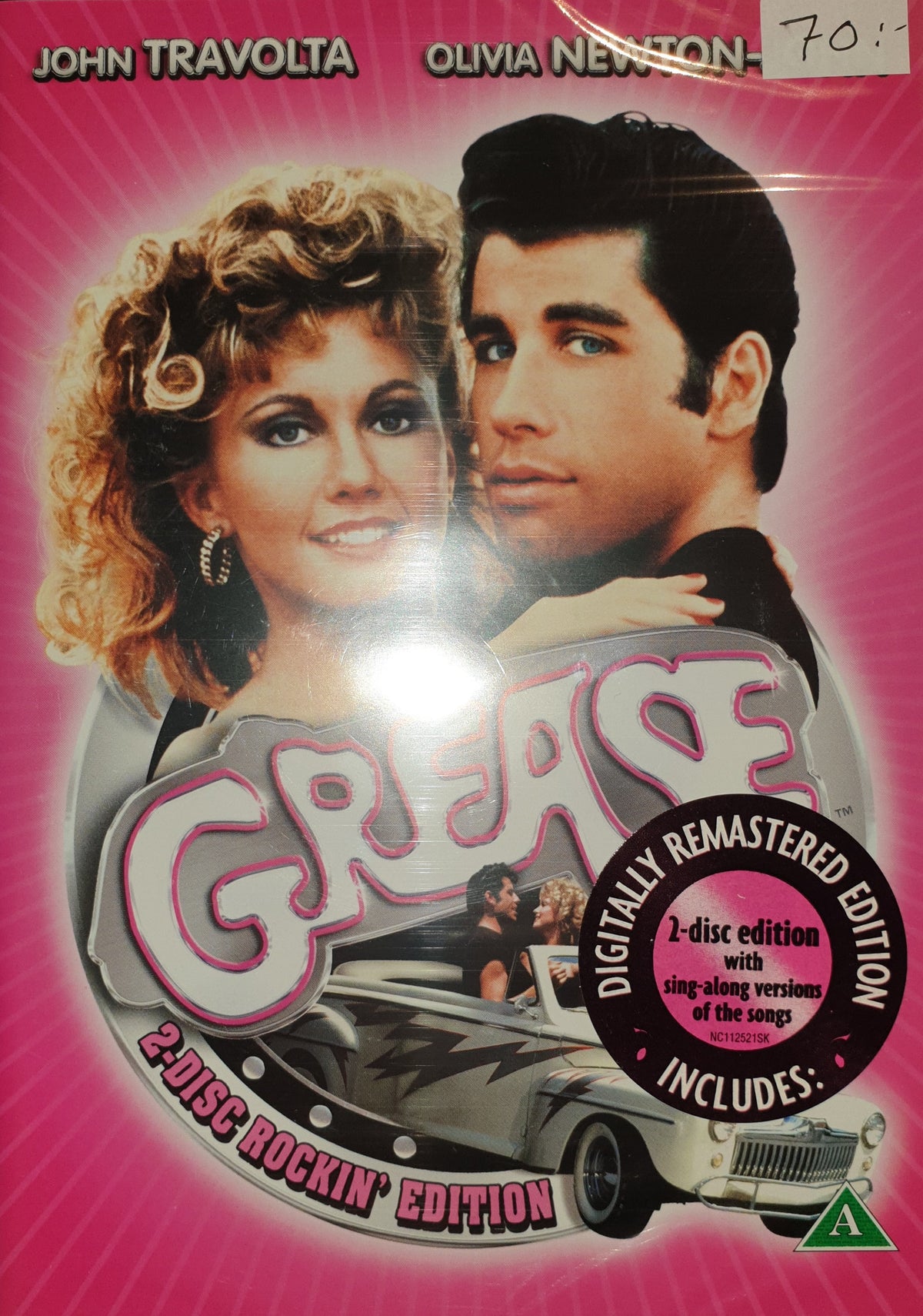Grease (1978) DVD – omslag