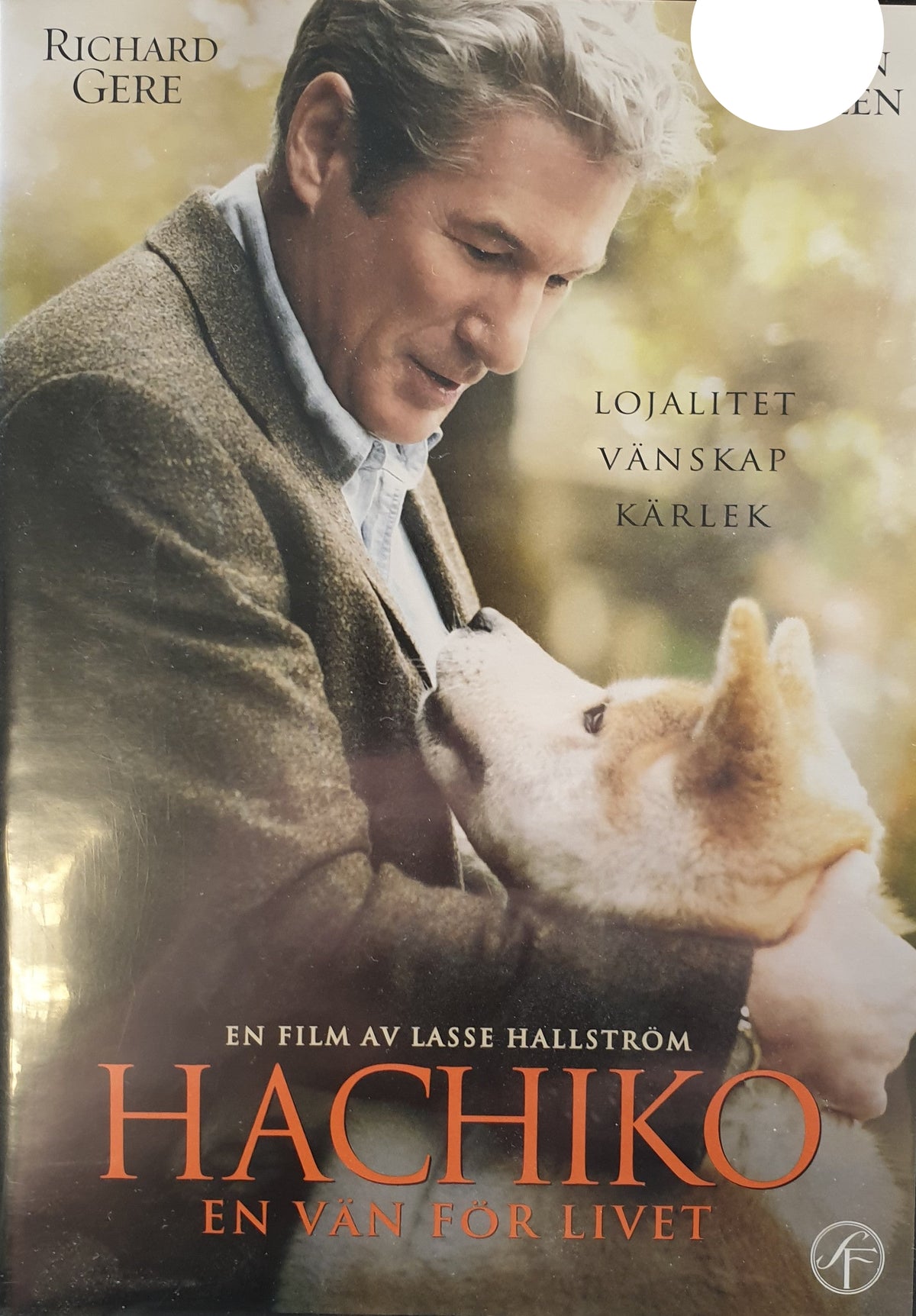 Hachiko – En vän för livet / Hachi: A Dog's Tale (2009) DVD – omslag