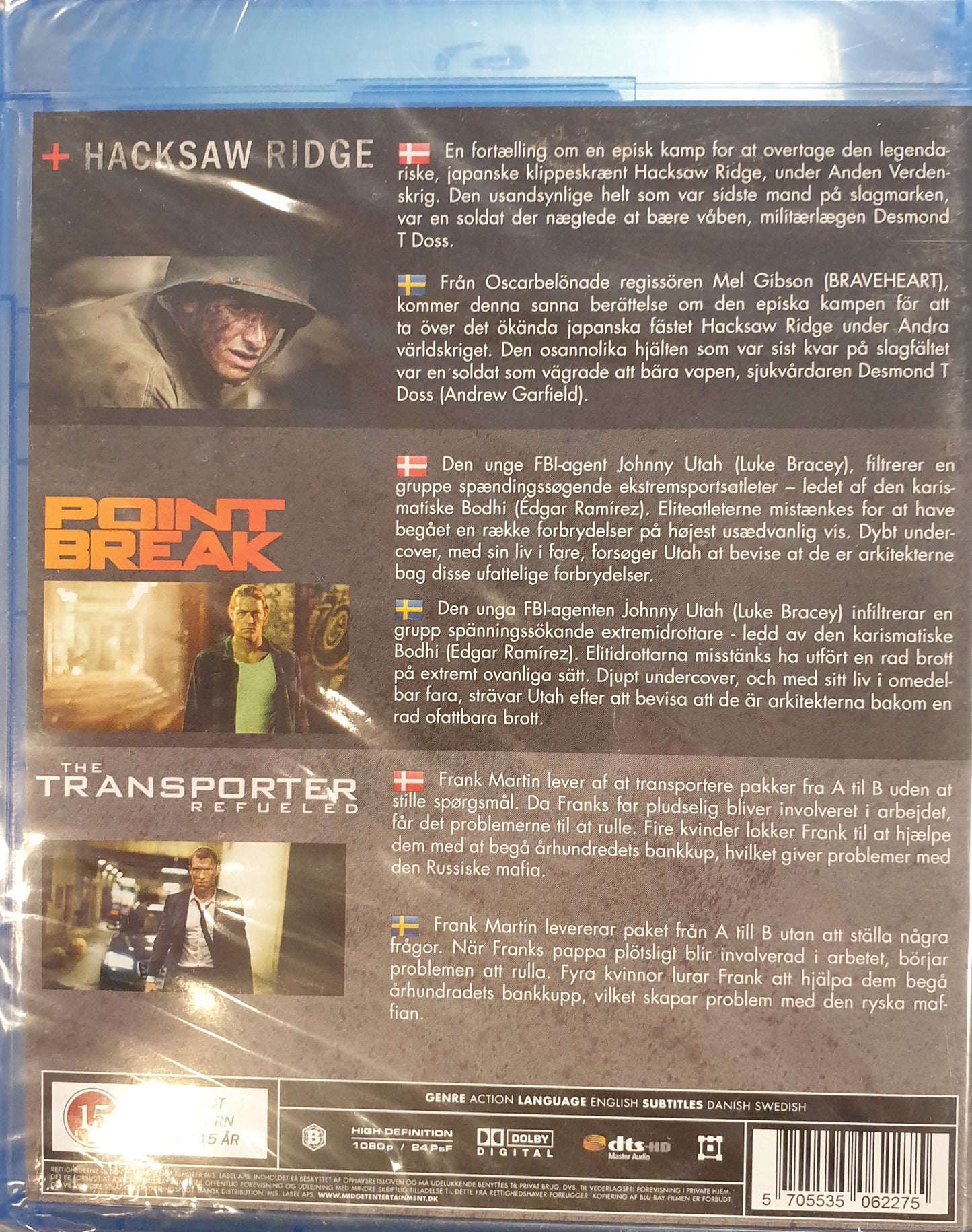HACKSAW RIDGE - POINT BREAK - TRANSPORTER REFUELED - 3 FILMER