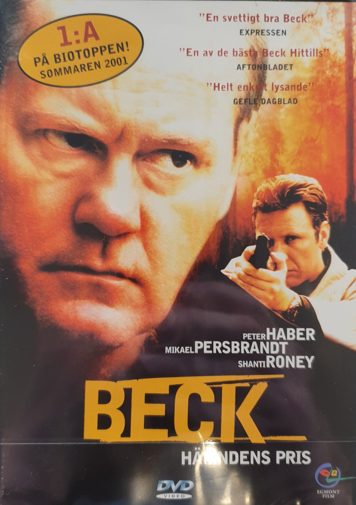 Beck – Hämndens pris (2001) DVD – omslag