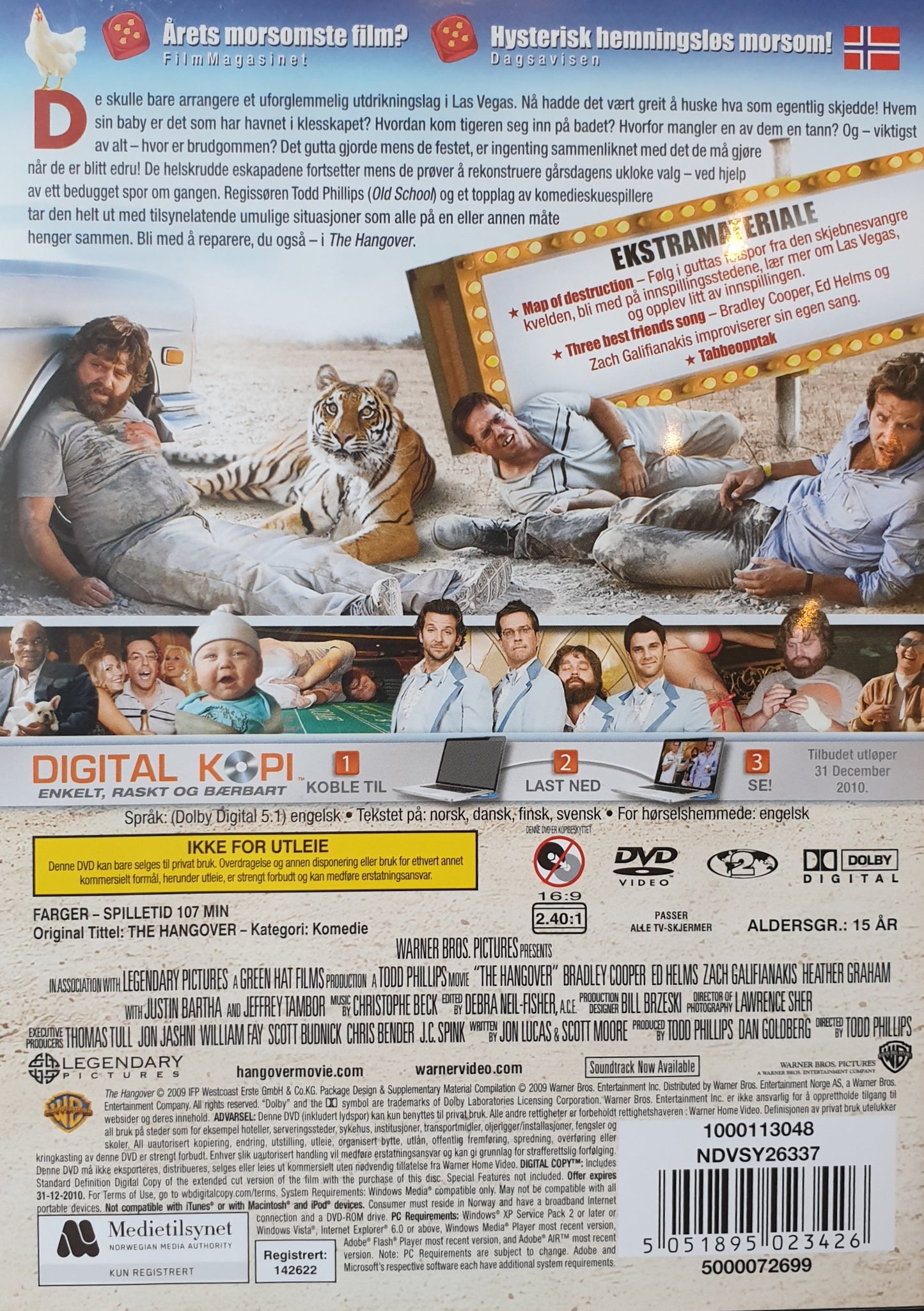 THE HANGOVER / BAKSMÄLLAN (NORSK) - EXTENDED CUT