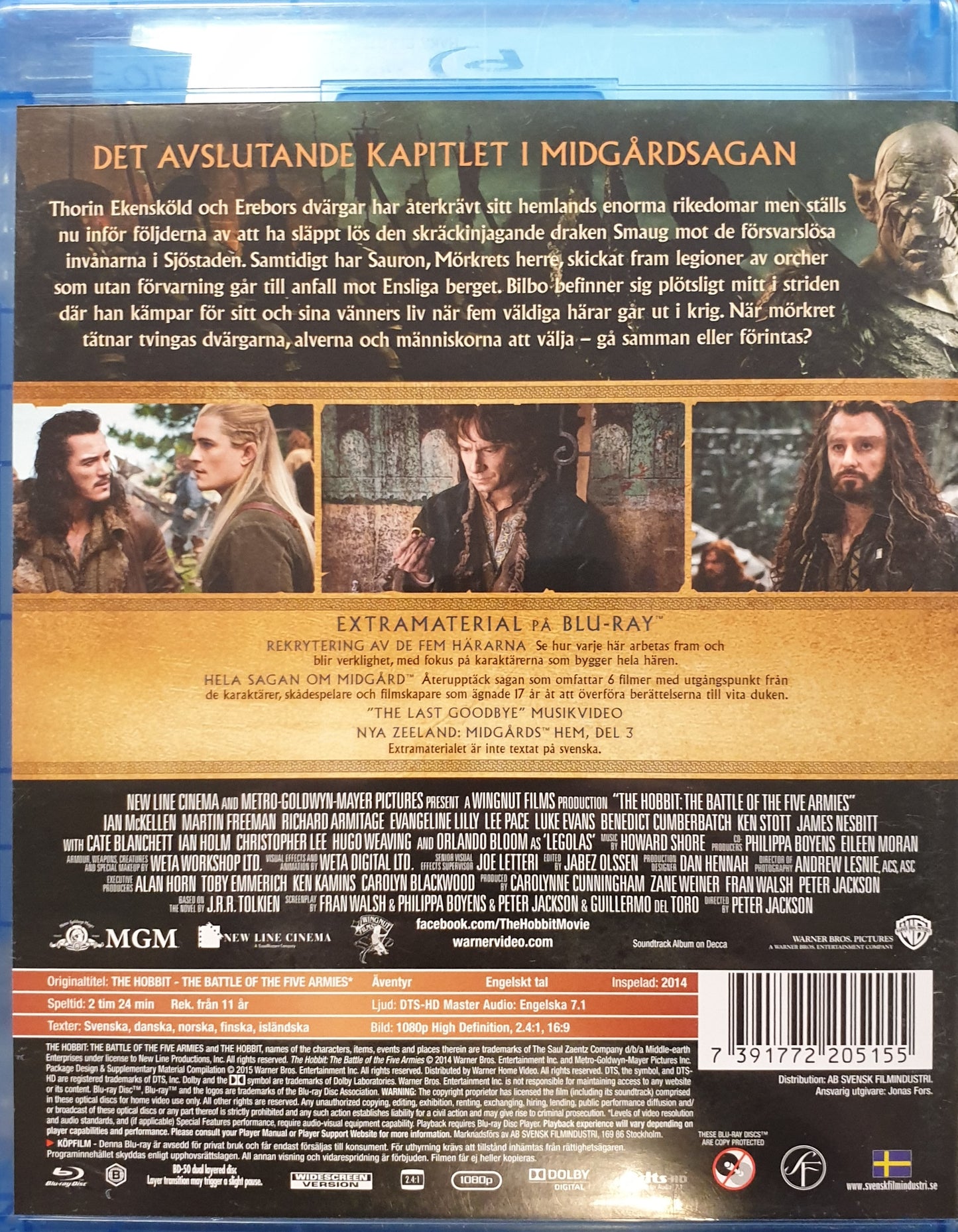 THE HOBBIT: FEMHÄRASLAGET / THE BATTLE OF THE FIVE ARMIES