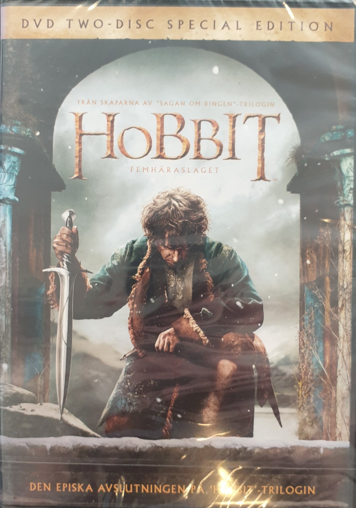 Hobbit: Femhäraslaget / The Battle of the Five Armies – 2-skivsutgåva (2014) DVD – omslag