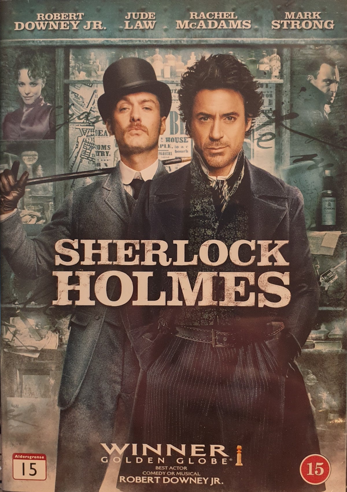 Sherlock Holmes (2009) DVD – omslag