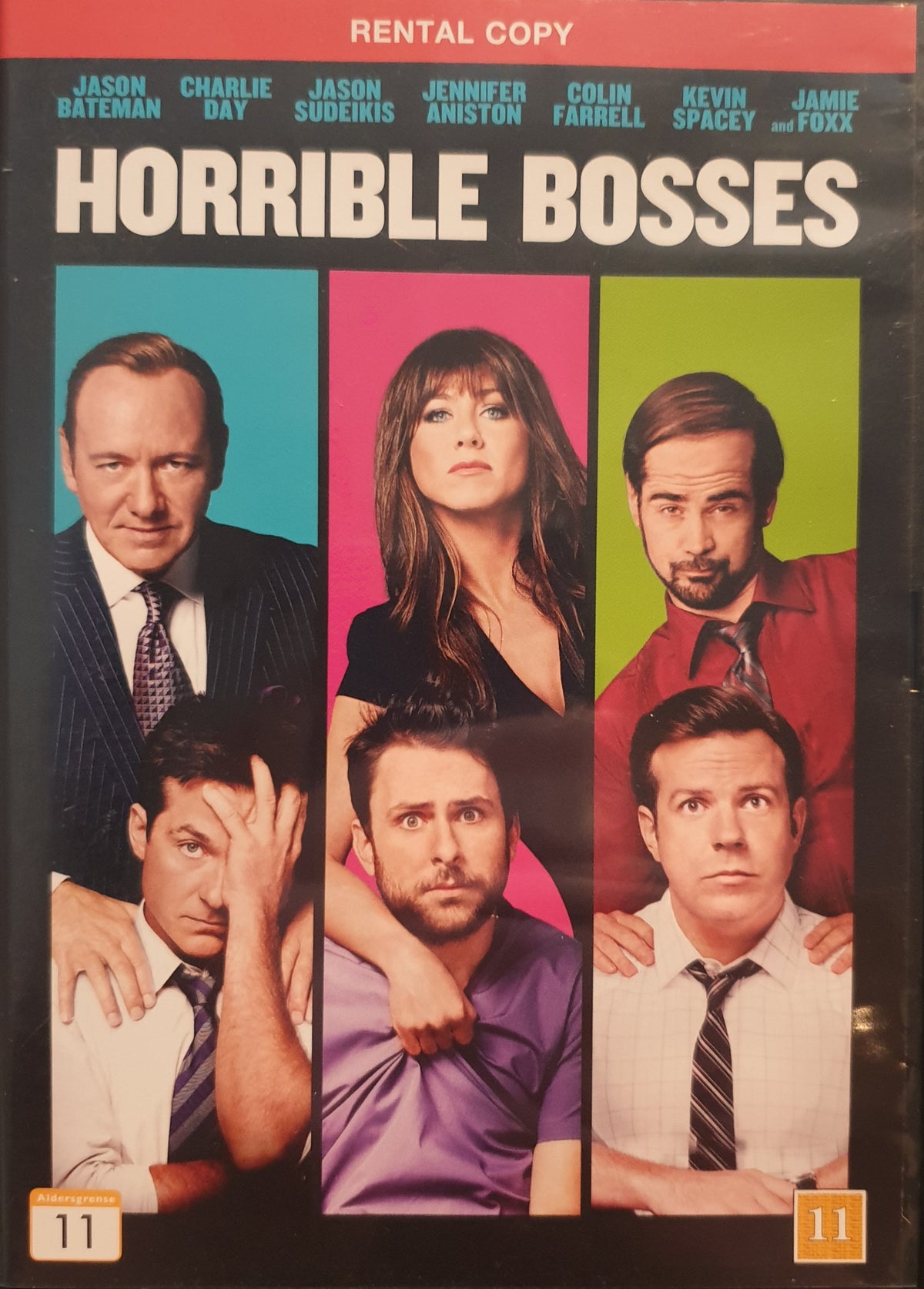 Horrible Bosses (2011) DVD – omslag