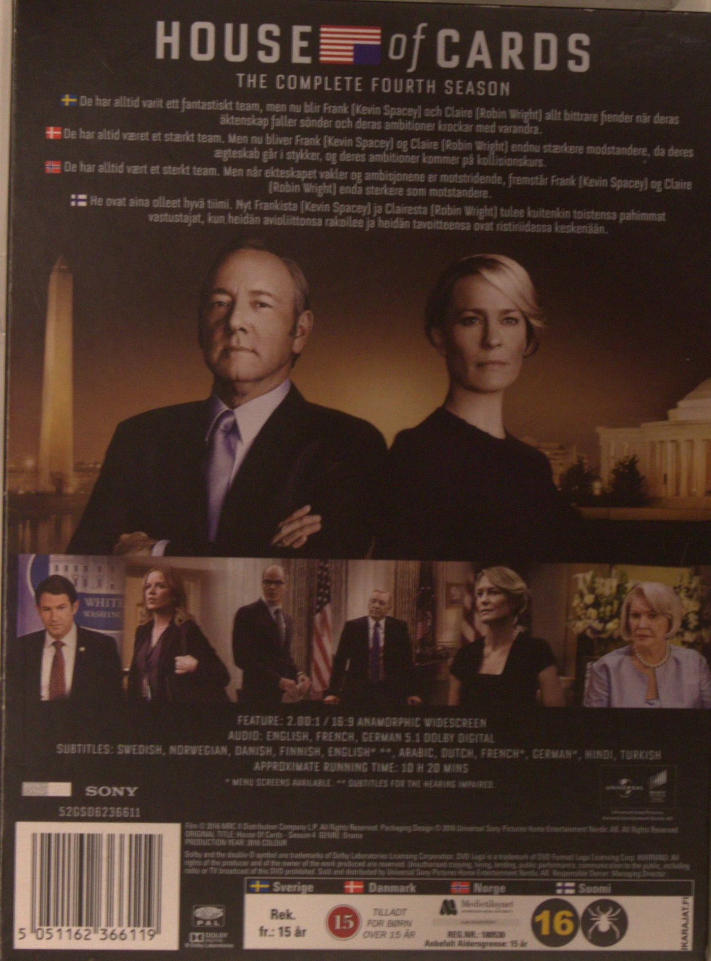 HOUSE OF CARDS - THE COMPLETE FOURTH SEASON