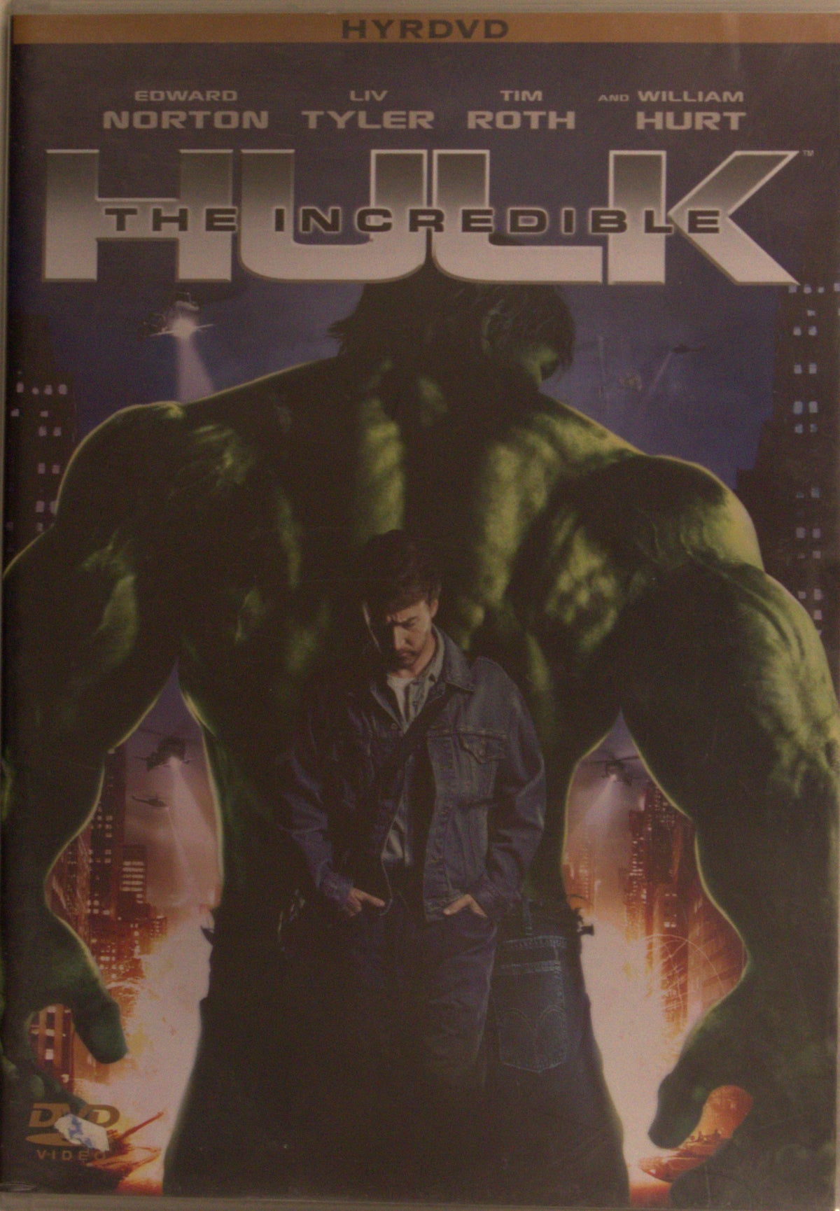 The Incredible Hulk (2008) DVD – omslag