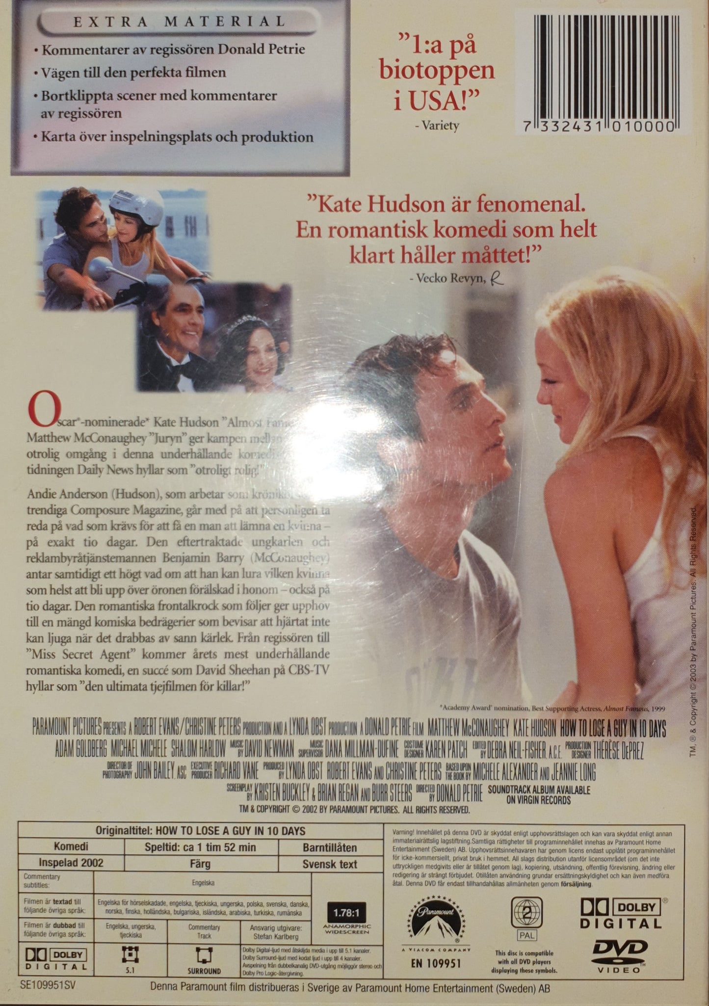 HUR MAN BLLIR AV MED EN KILLE PÅ 10 DAGAR / HOW TO LOSE A GUY IN 10 DAYS