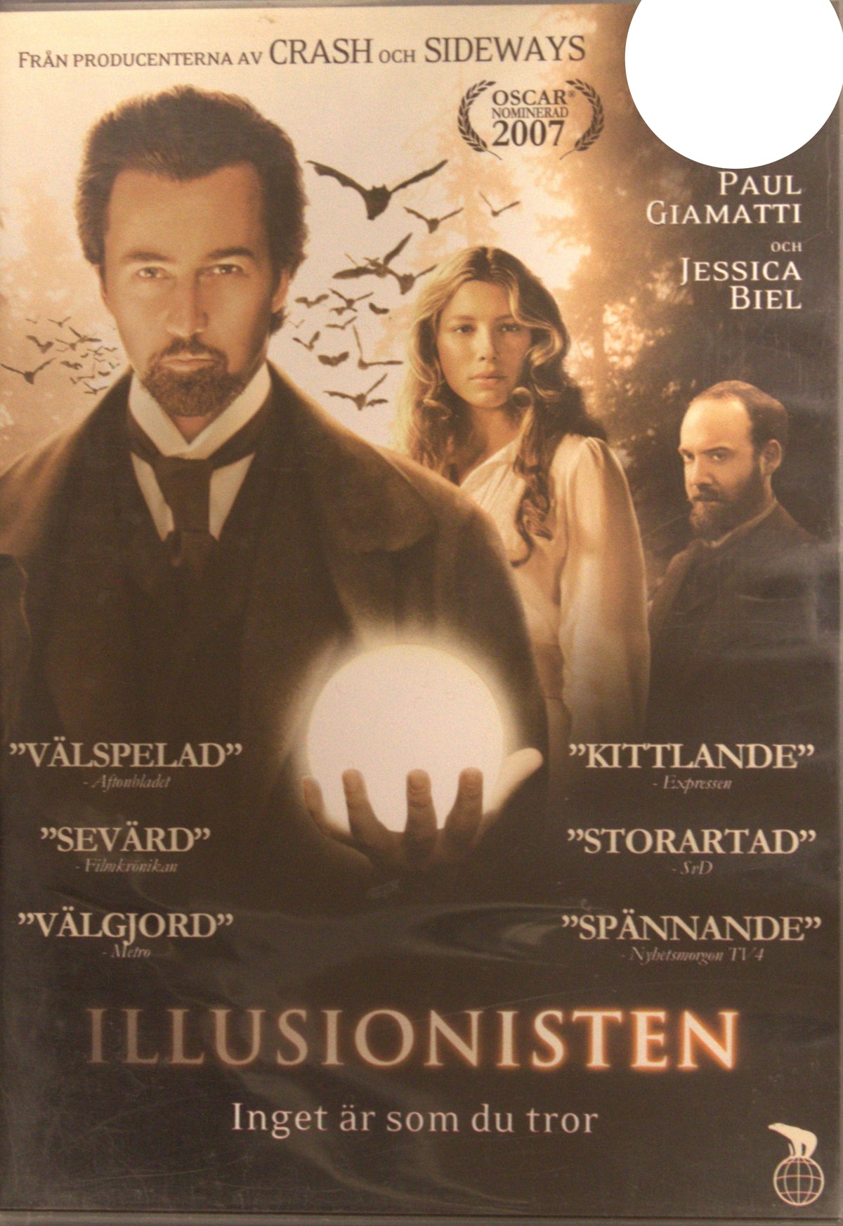 Illusionisten / The Illusionist (2006) DVD – omslag
