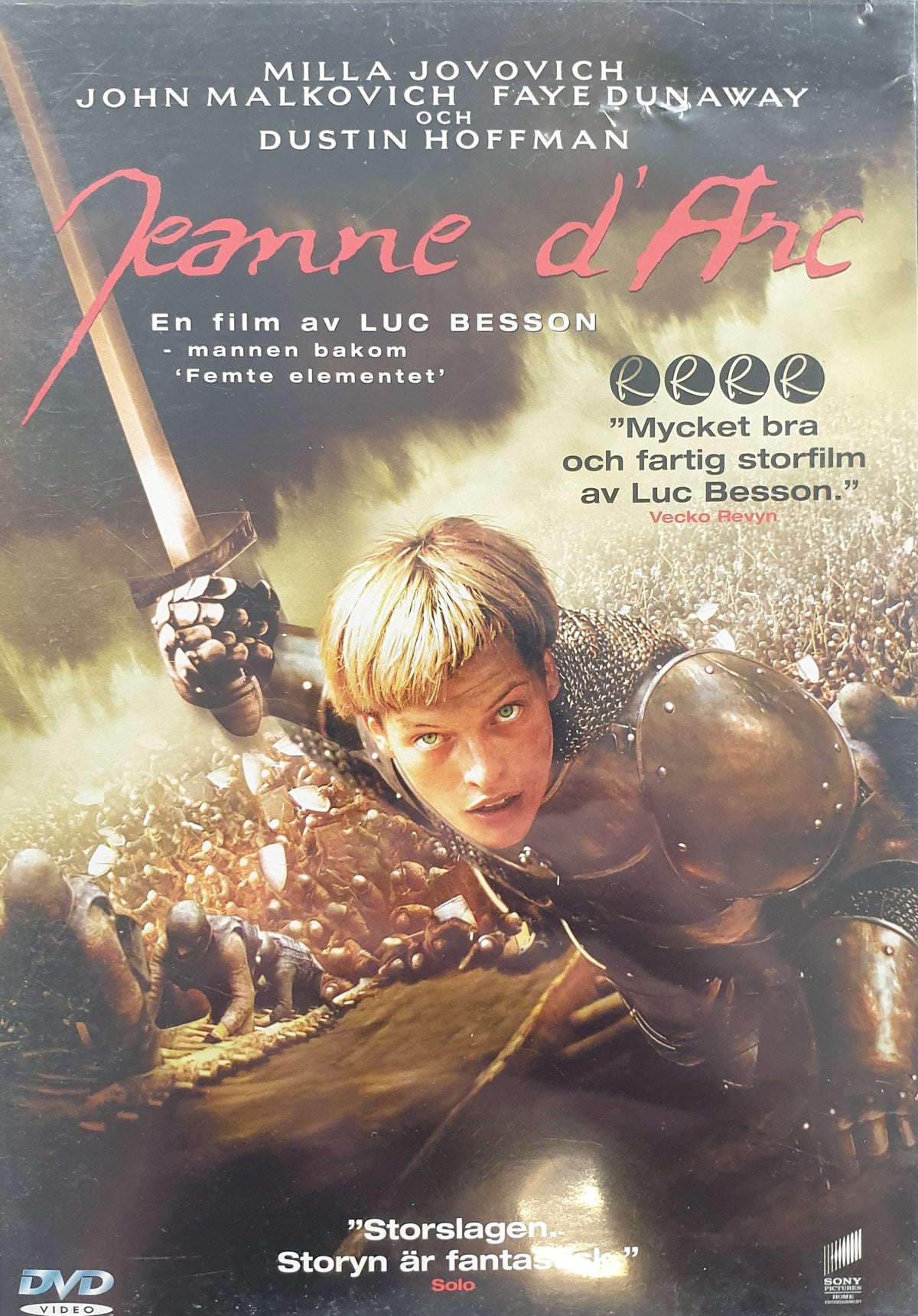 Jeanne d'Arc / Joan of Arc (1999) DVD – omslag