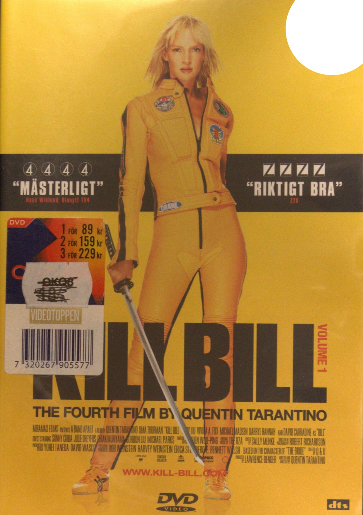 Kill Bill: Vol. 1 (2003) DVD – omslag