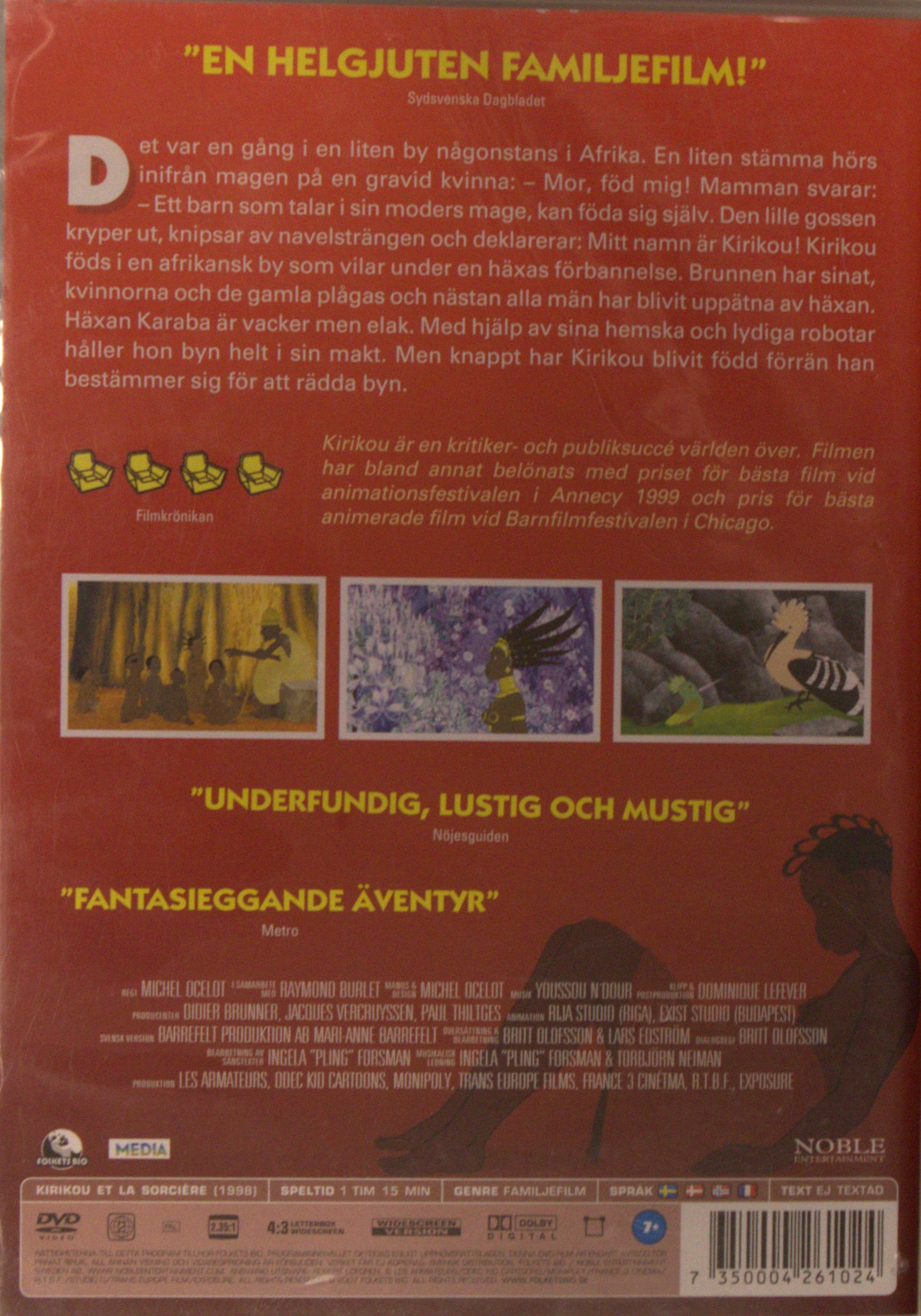 KIRIKOU OCH DEN ELAKA HÄXAN / KIRIKOU ET LA SORCIERE