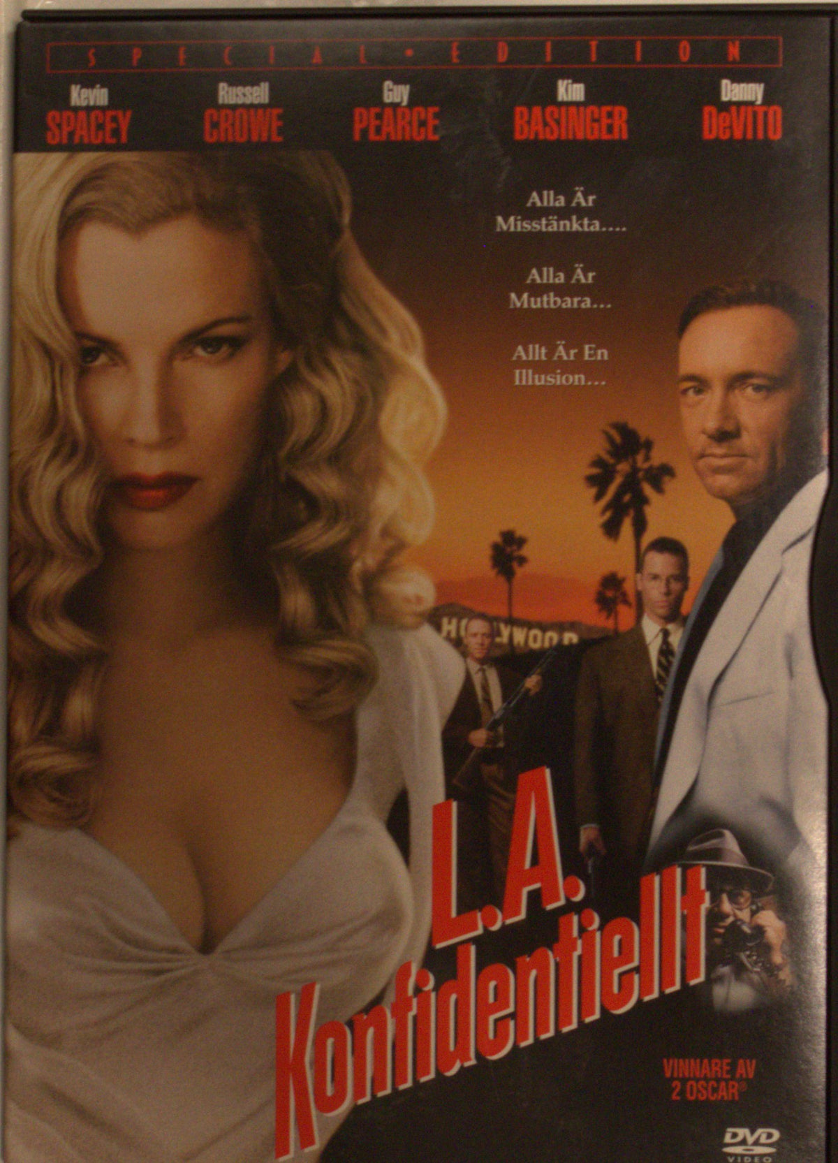 L.A. Konfidentiellt / L.A. Confidential (1997) DVD – omslag