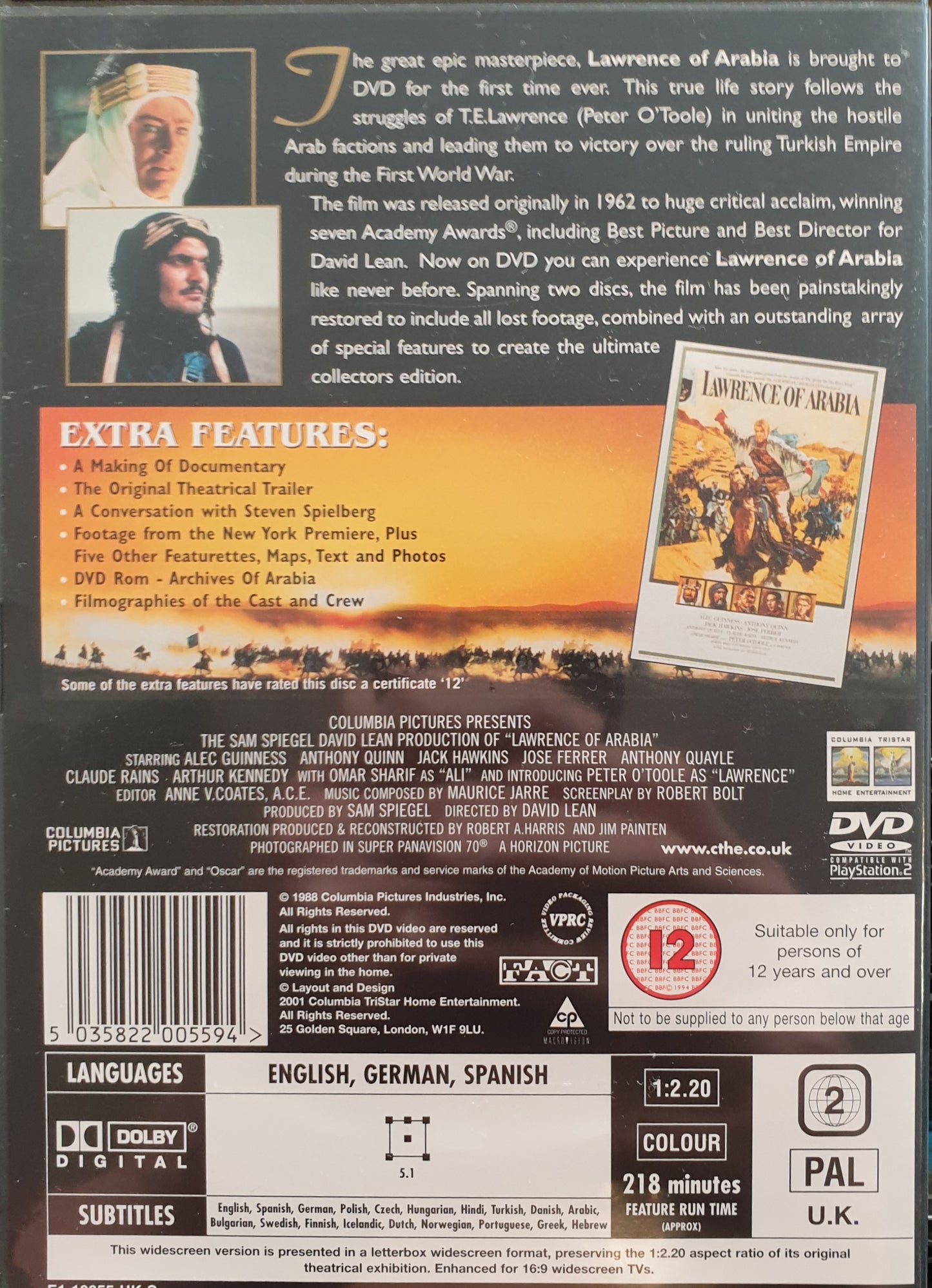 LAWRENCE OF ARABIA / LAWRENCE AV ARABIEN