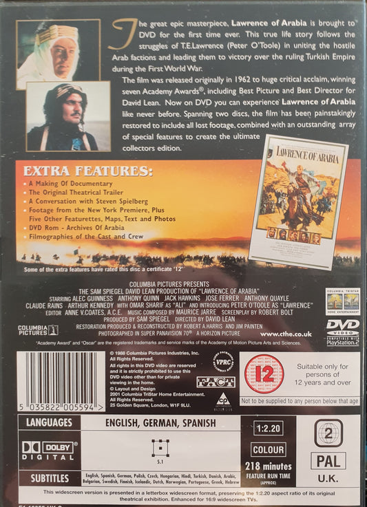 LAWRENCE OF ARABIA / LAWRENCE AV ARABIEN