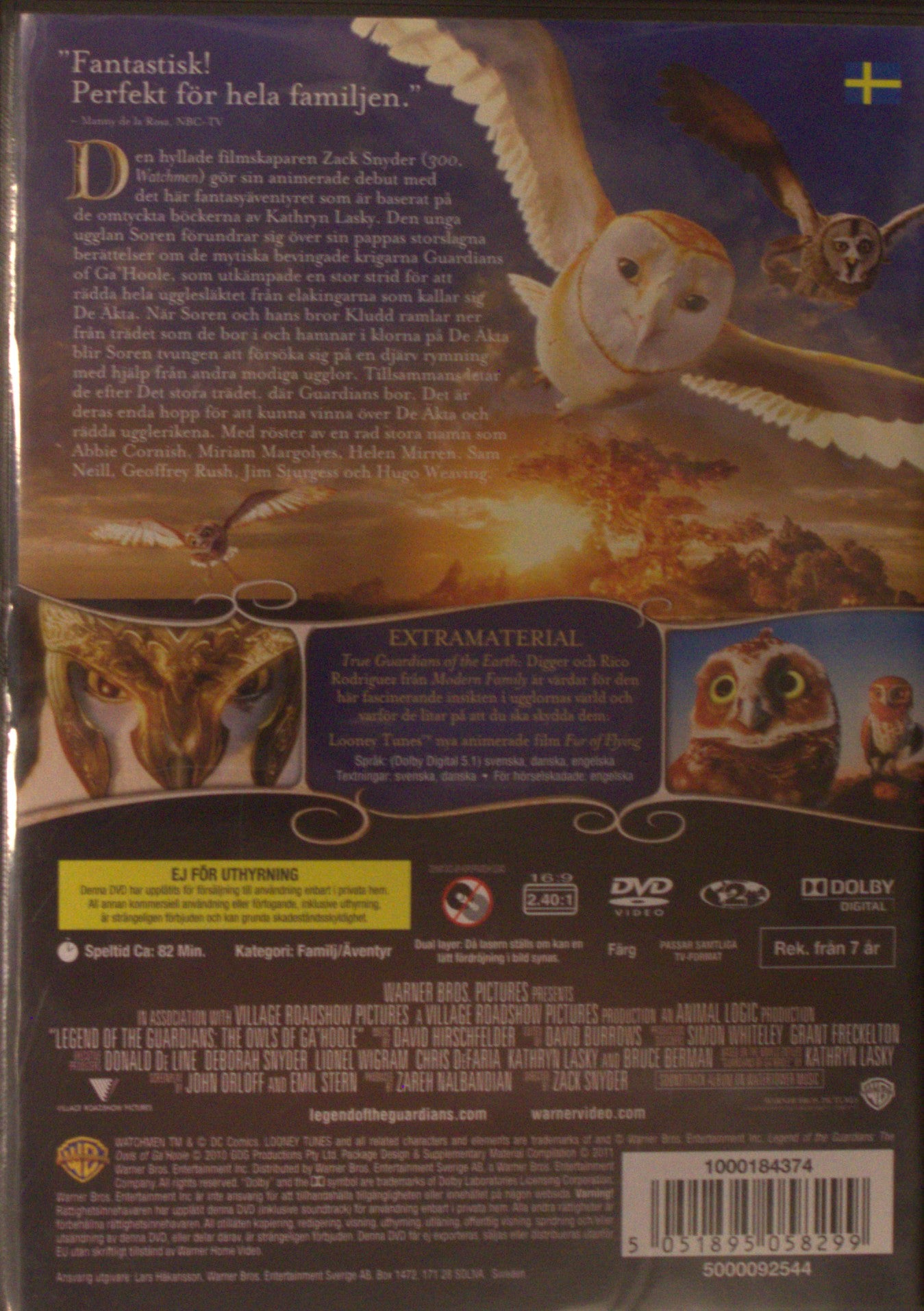 LEGENDEN OM UGGLORNAS RIKE /LEGEND OF THE GUARDIANS: THE OWLS OF GA'HOOLE