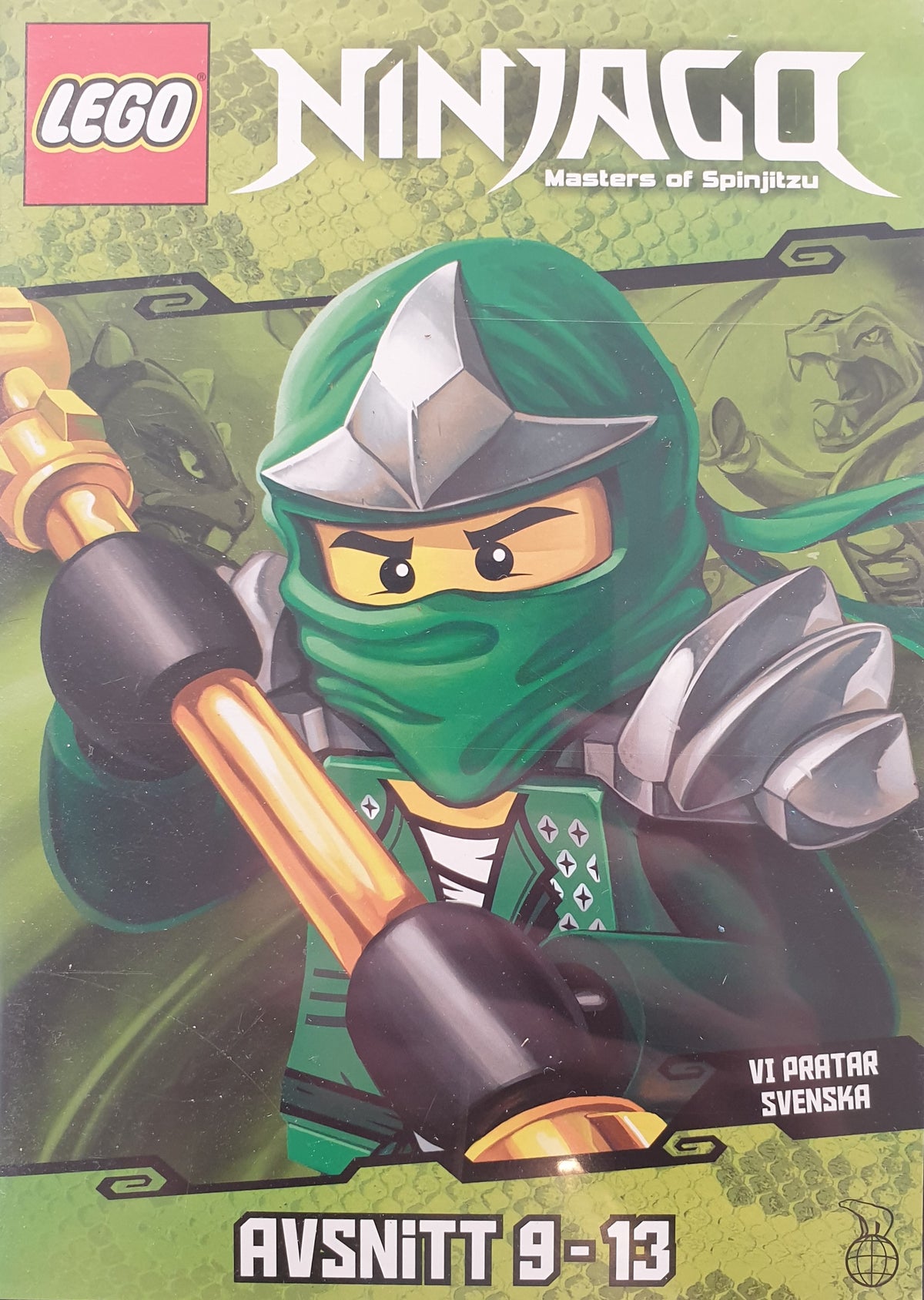 Lego Ninjago – Avsnitt 9–13: Vem är den gröna ninjan? (2012) DVD – omslag
