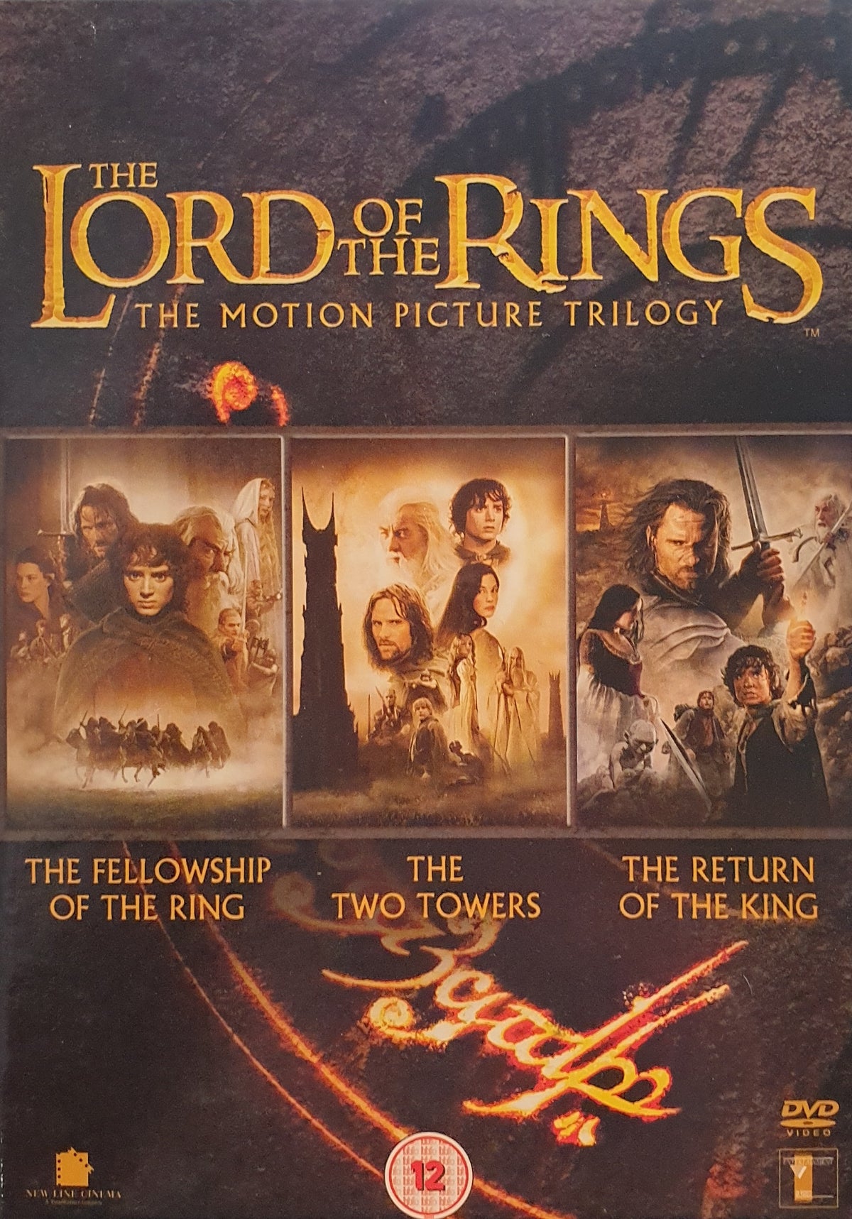 The Lord of the Rings Trilogy – ej svensk text (2001–2003) DVD – omslag