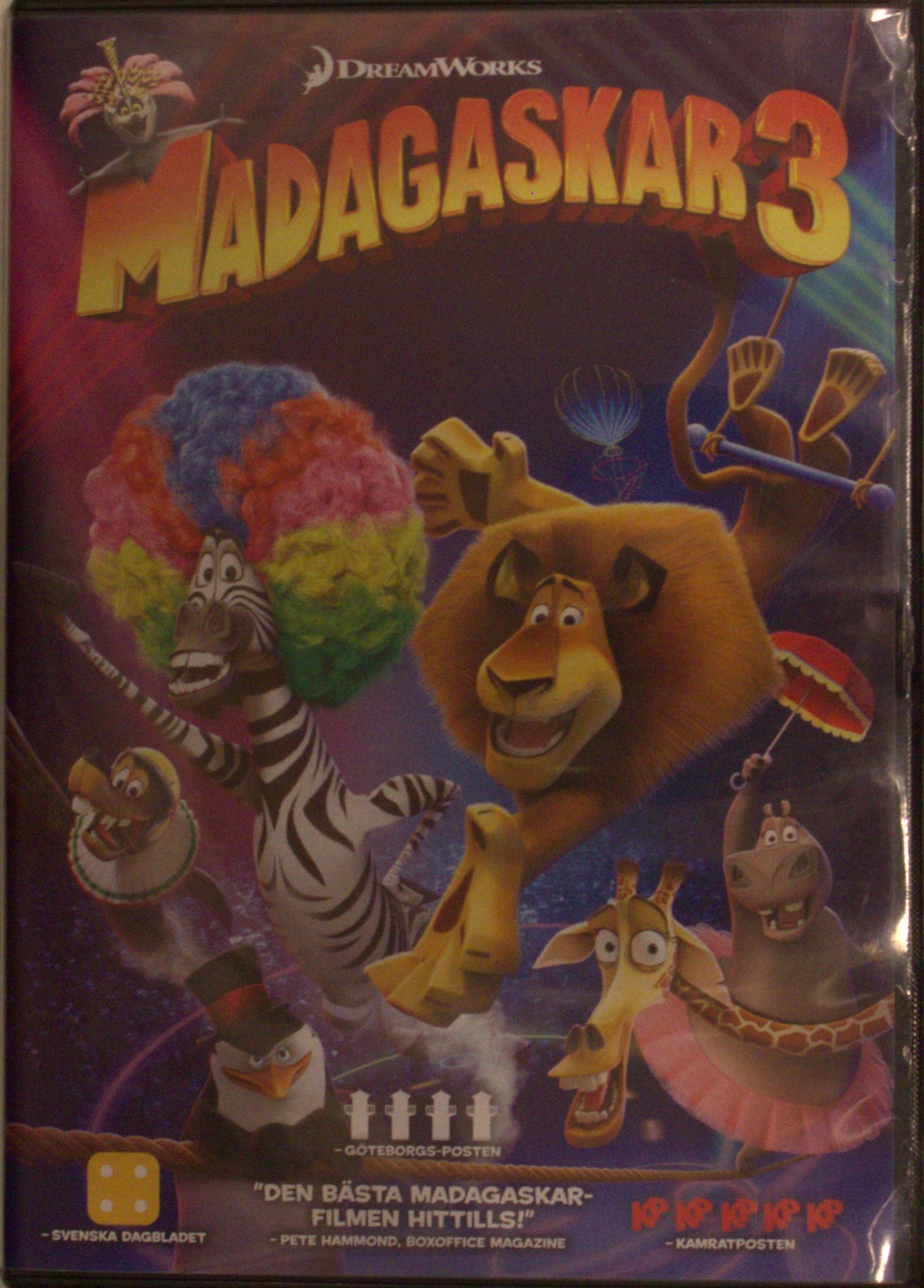 Madagaskar 3: Europe's Most Wanted (2012) DVD – omslag